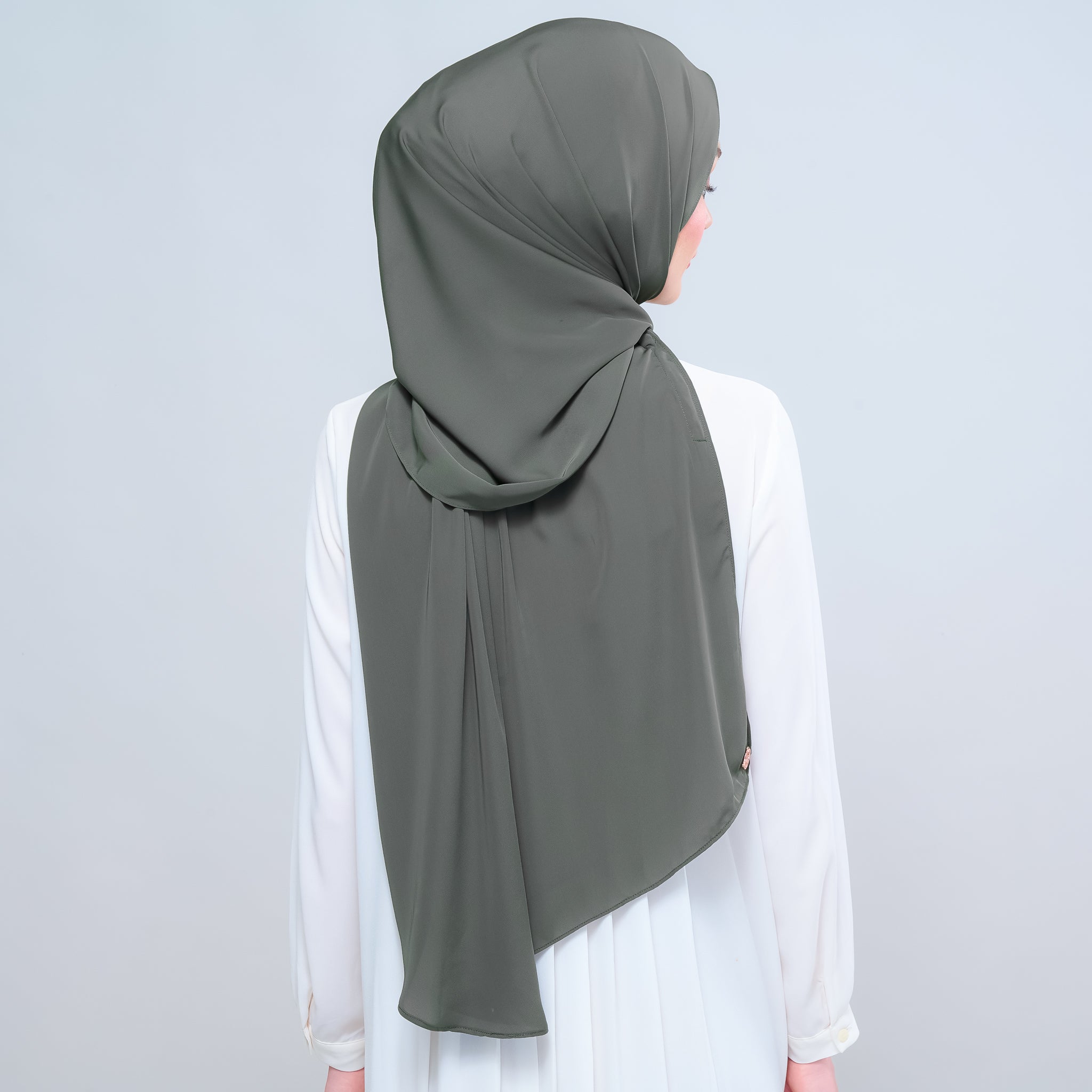 Instant Tag 'n Go Chiffon Silk Shawl - Deep Pine