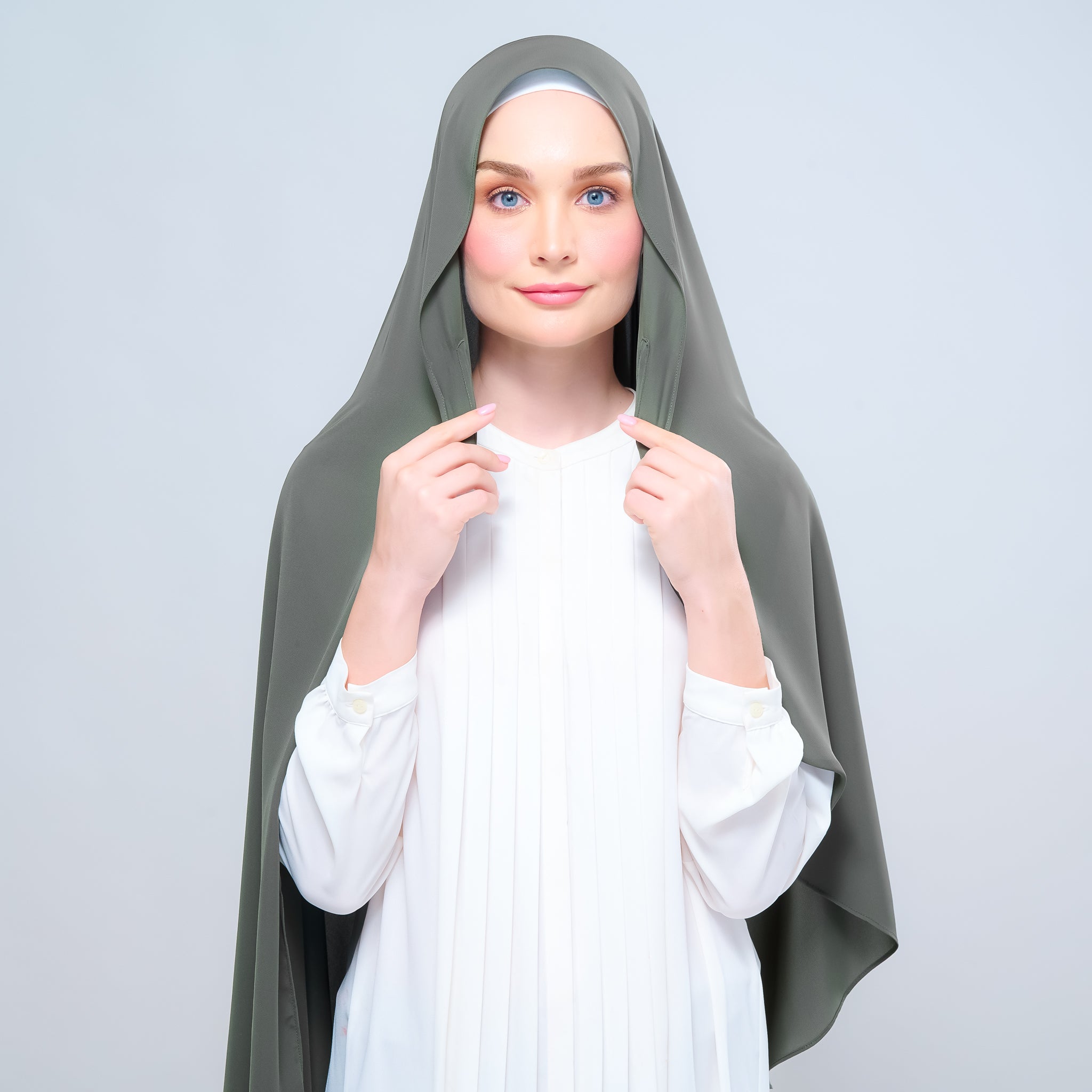 Instant Tag 'n Go Chiffon Silk Shawl - Deep Pine
