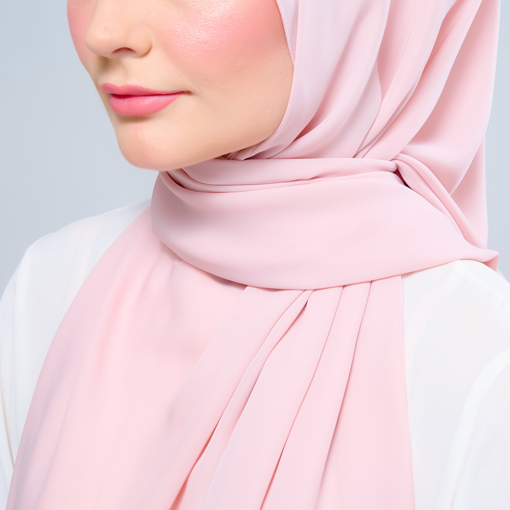 Instant Tag 'n Go Chiffon Silk Shawl - Dusty Rose