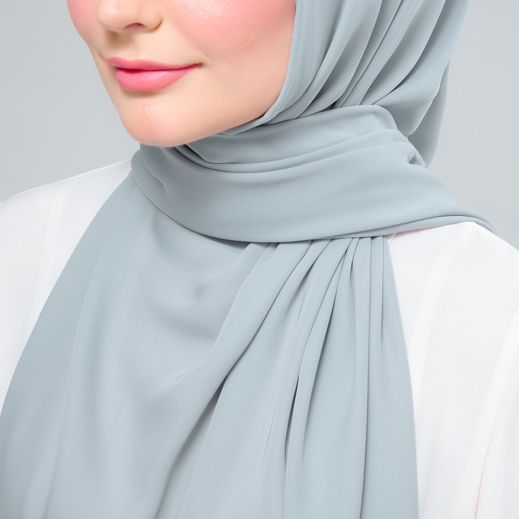 Instant Tag 'n Go Chiffon Silk Shawl - Earl Grey