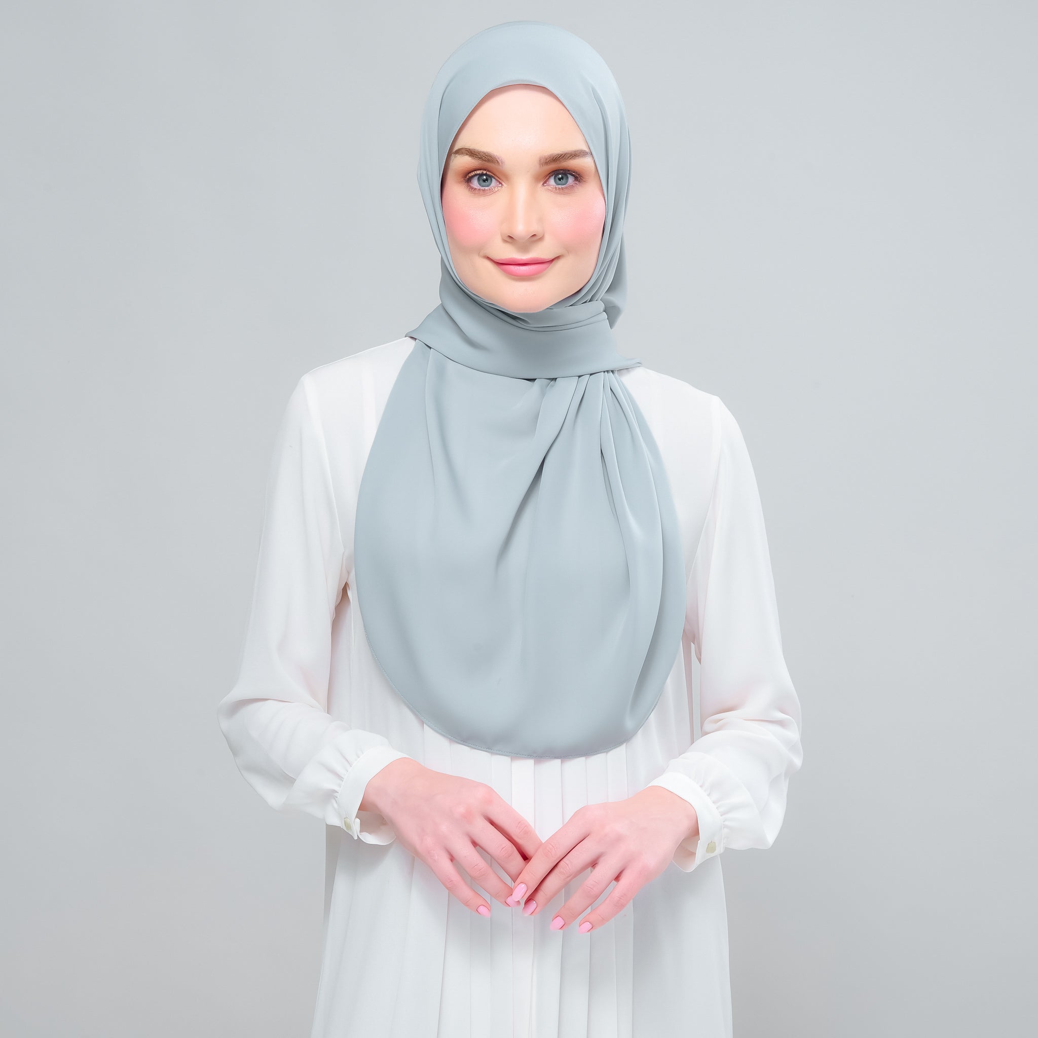 Instant Tag 'n Go Chiffon Silk Shawl - Earl Grey