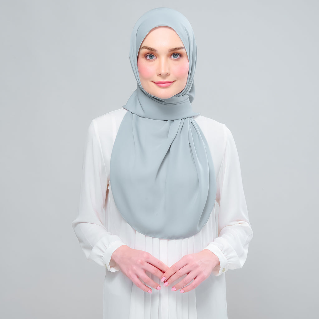 Instant Tag 'n Go Chiffon Silk Shawl - Earl Grey
