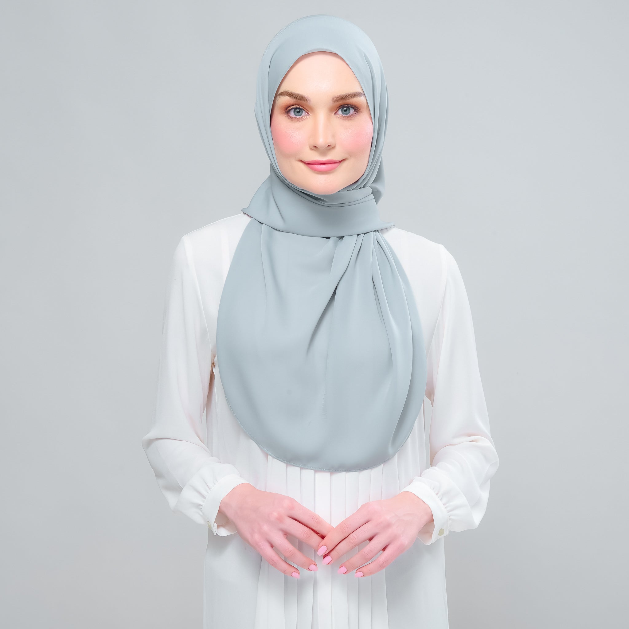 Instant Tag 'n Go Chiffon Silk Shawl - Earl Grey