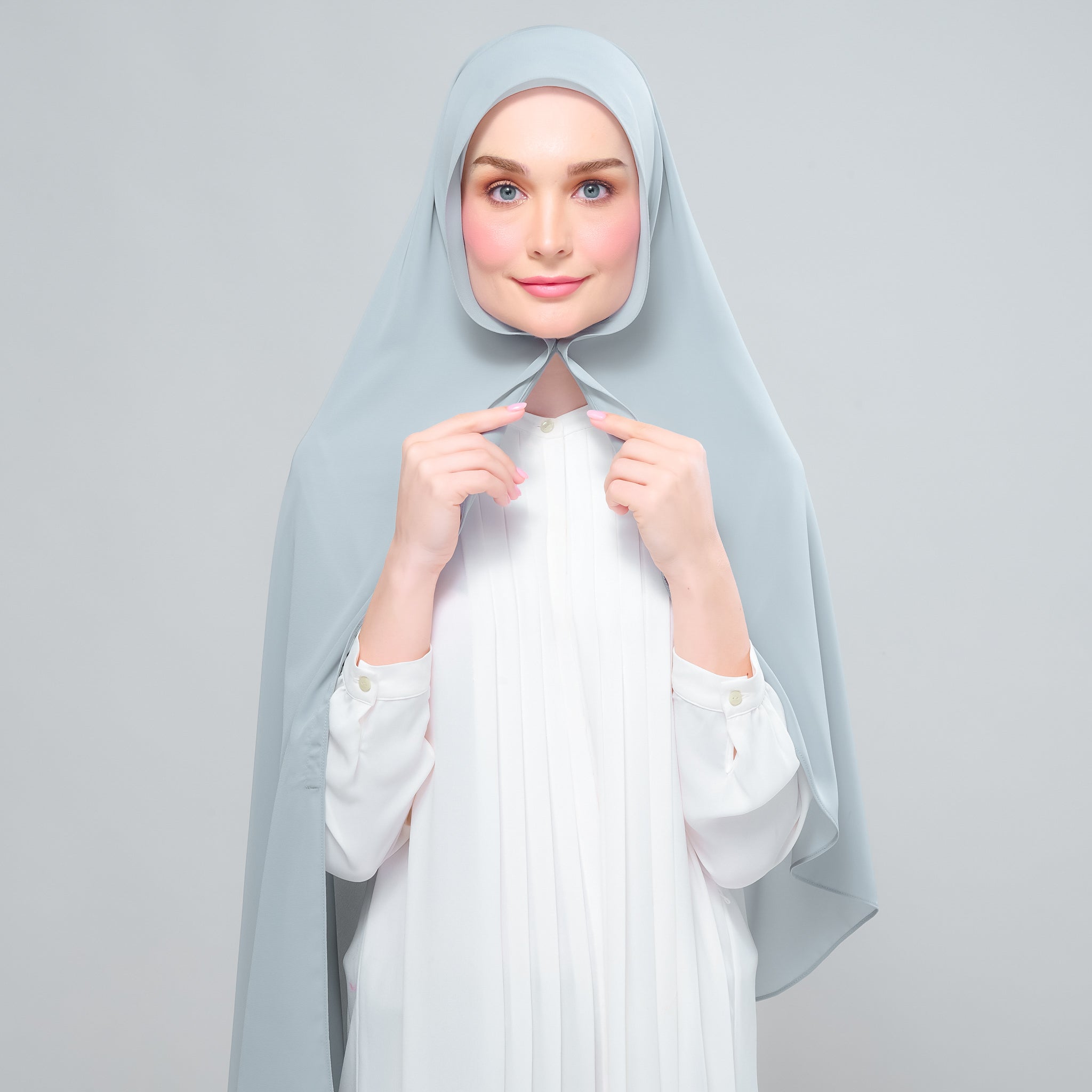 Instant Tag 'n Go Chiffon Silk Shawl - Earl Grey