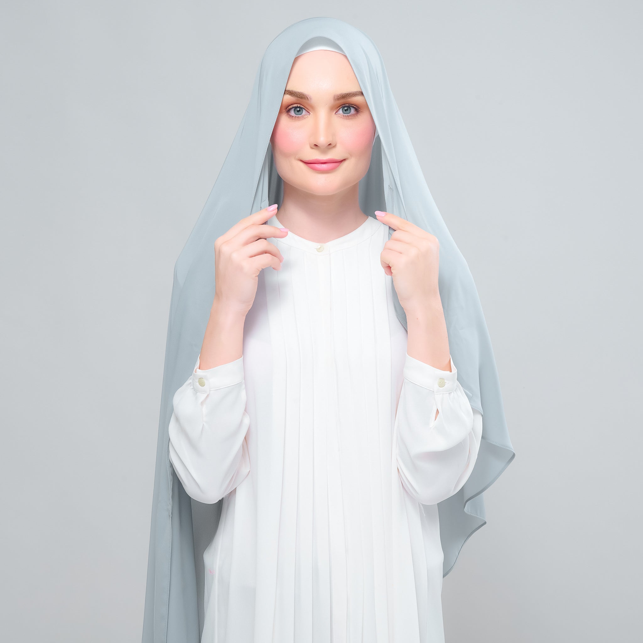 Instant Tag 'n Go Chiffon Silk Shawl - Earl Grey