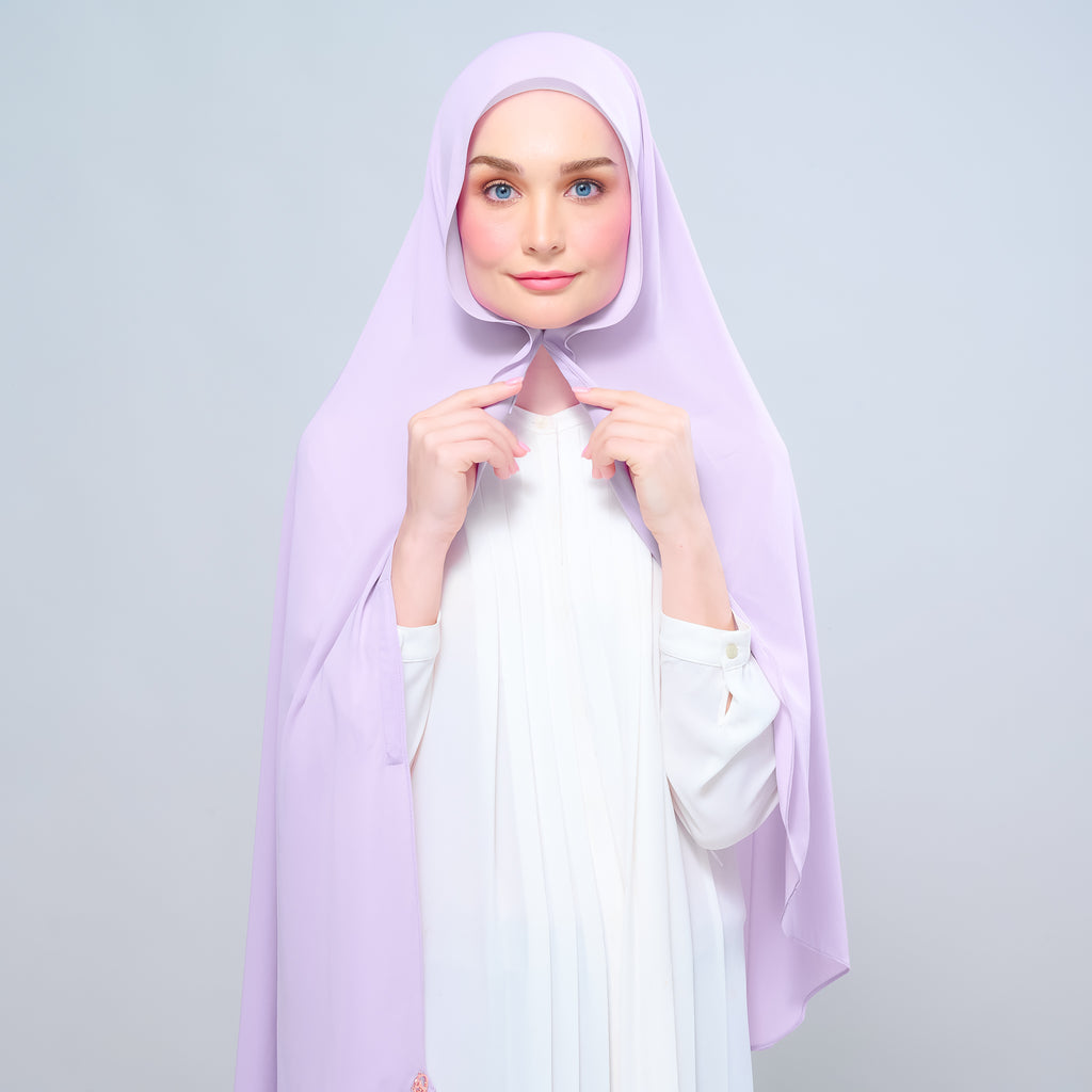 Instant Tag 'n Go Chiffon Silk Shawl - Lilac