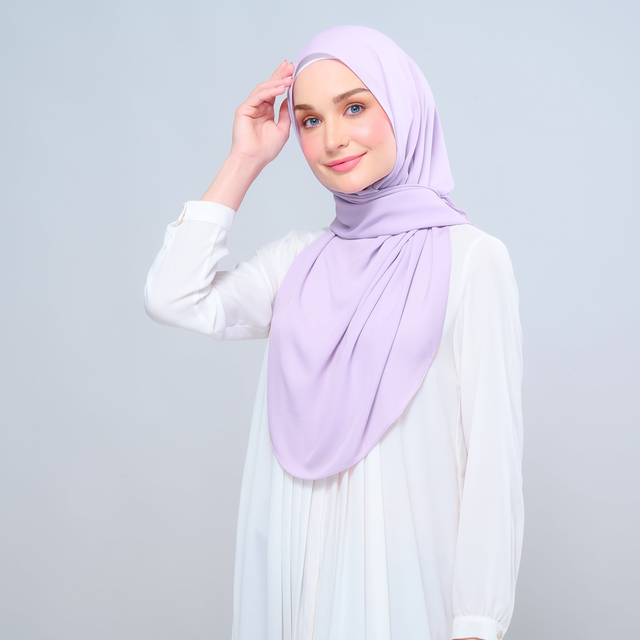Instant Tag 'n Go Chiffon Silk Shawl - Lilac