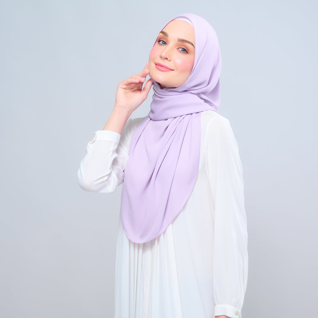 Instant Tag 'n Go Chiffon Silk Shawl - Lilac