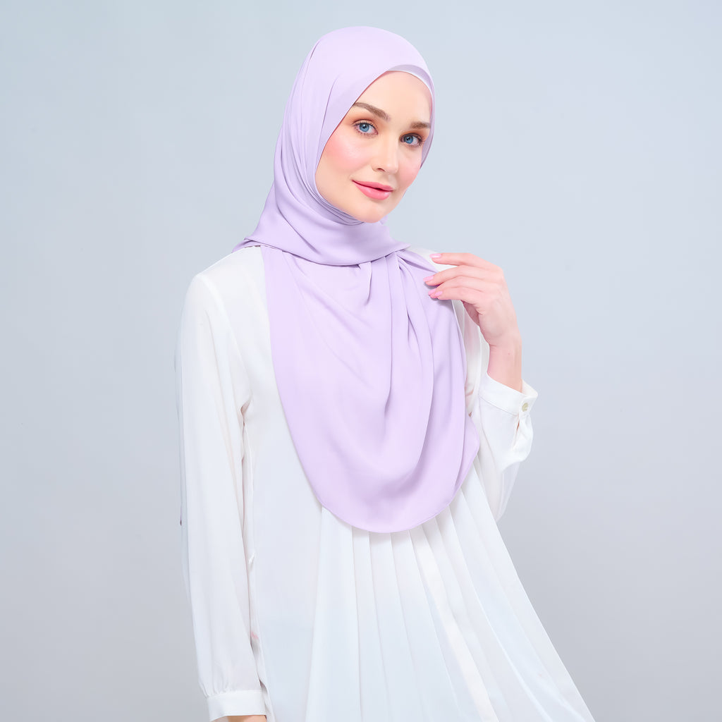 Instant Tag 'n Go Chiffon Silk Shawl - Lilac