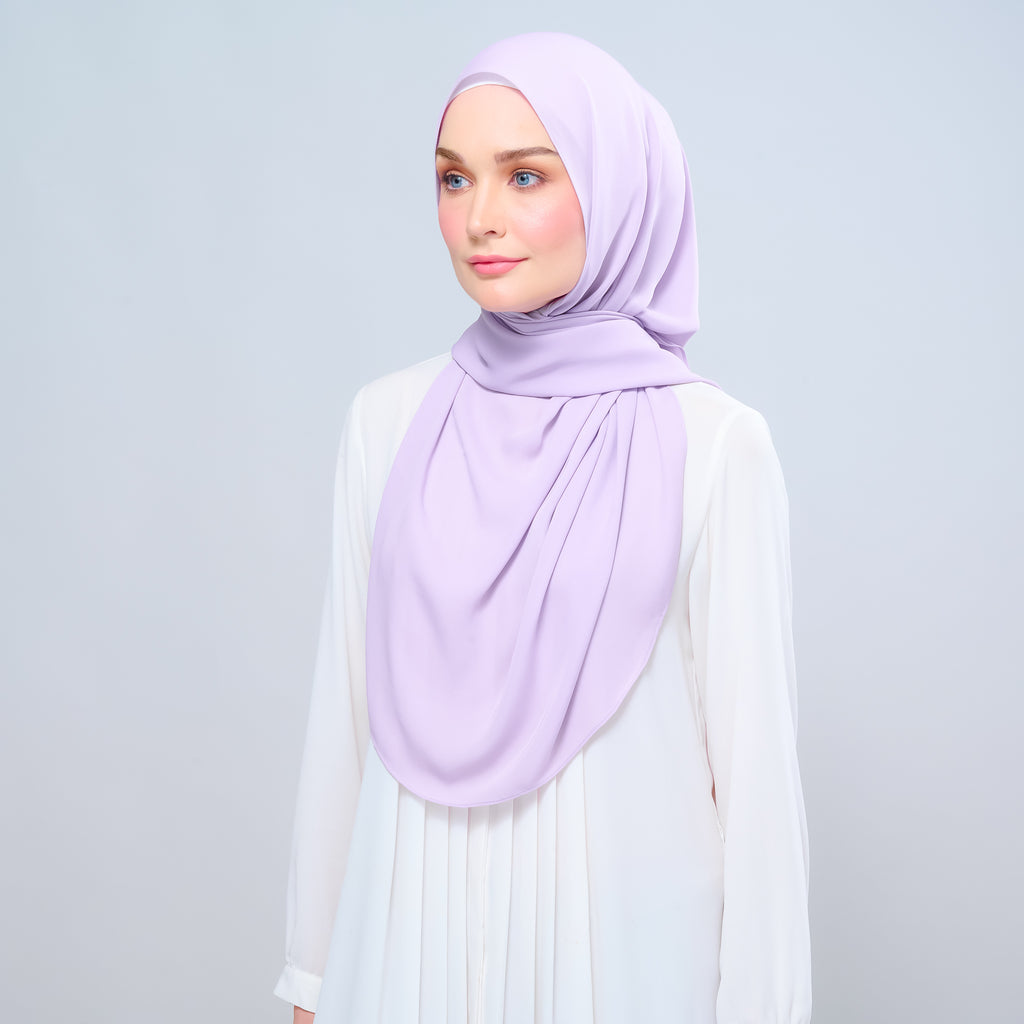 Instant Tag 'n Go Chiffon Silk Shawl - Lilac