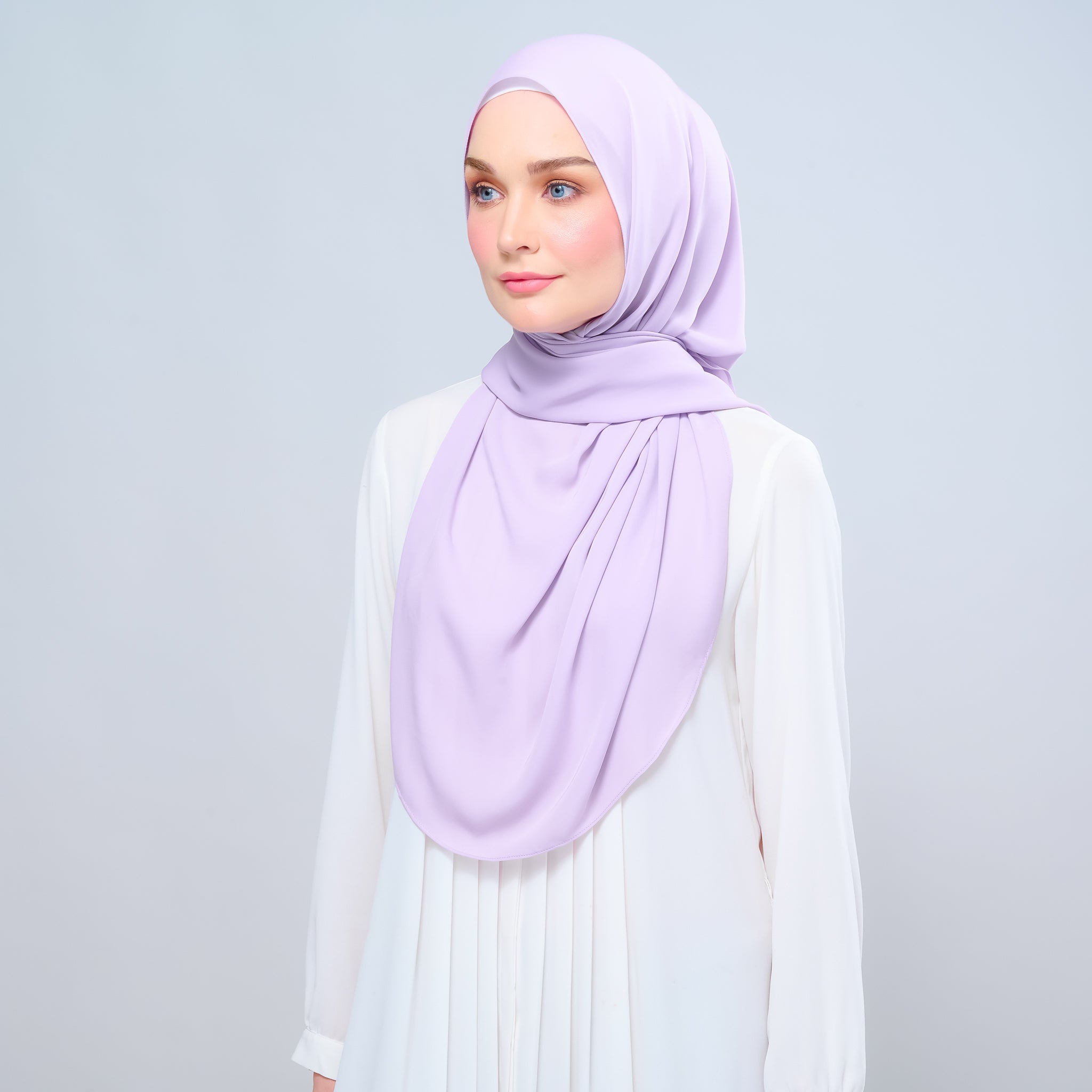 Instant Tag 'n Go Chiffon Silk Shawl - Lilac