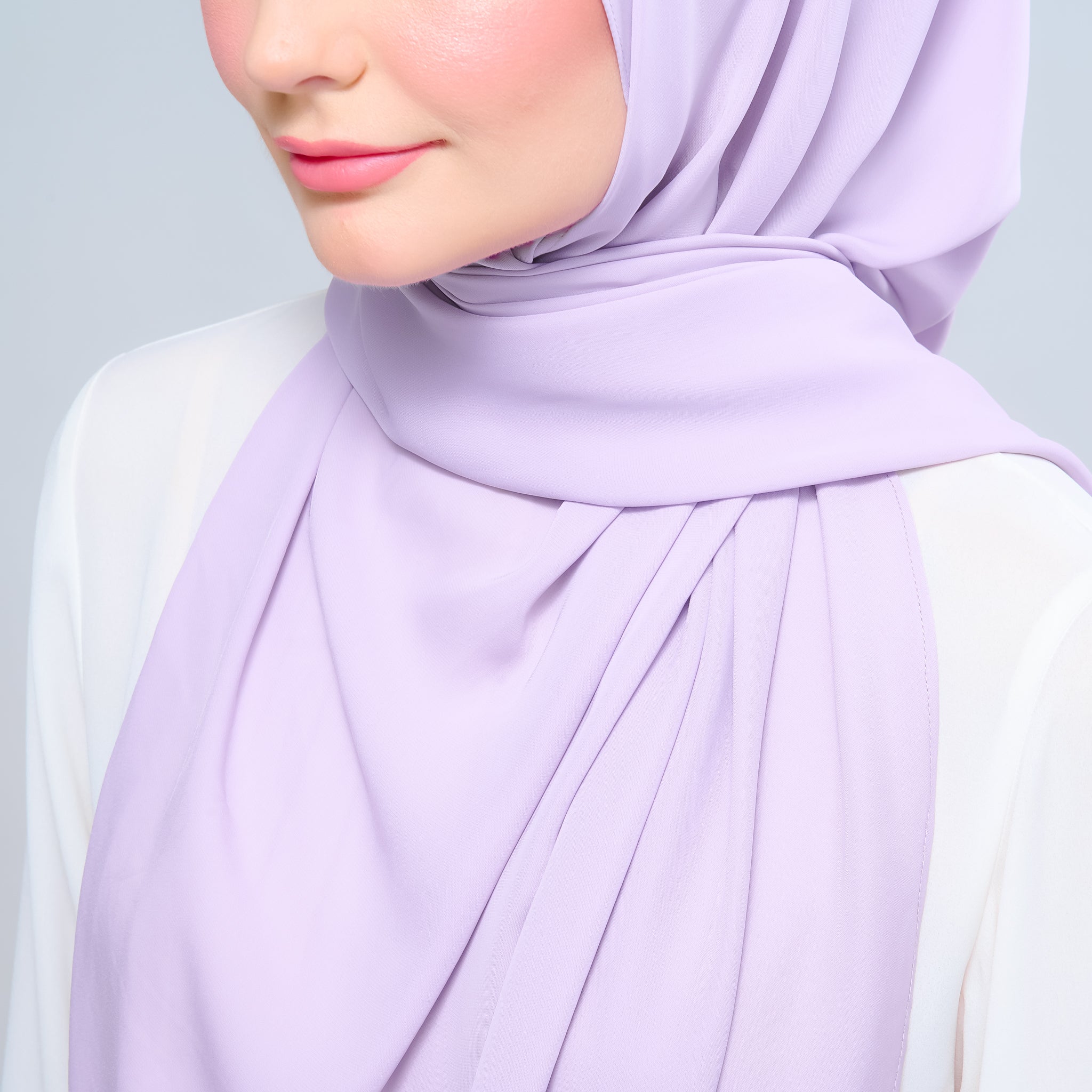 Instant Tag 'n Go Chiffon Silk Shawl - Lilac