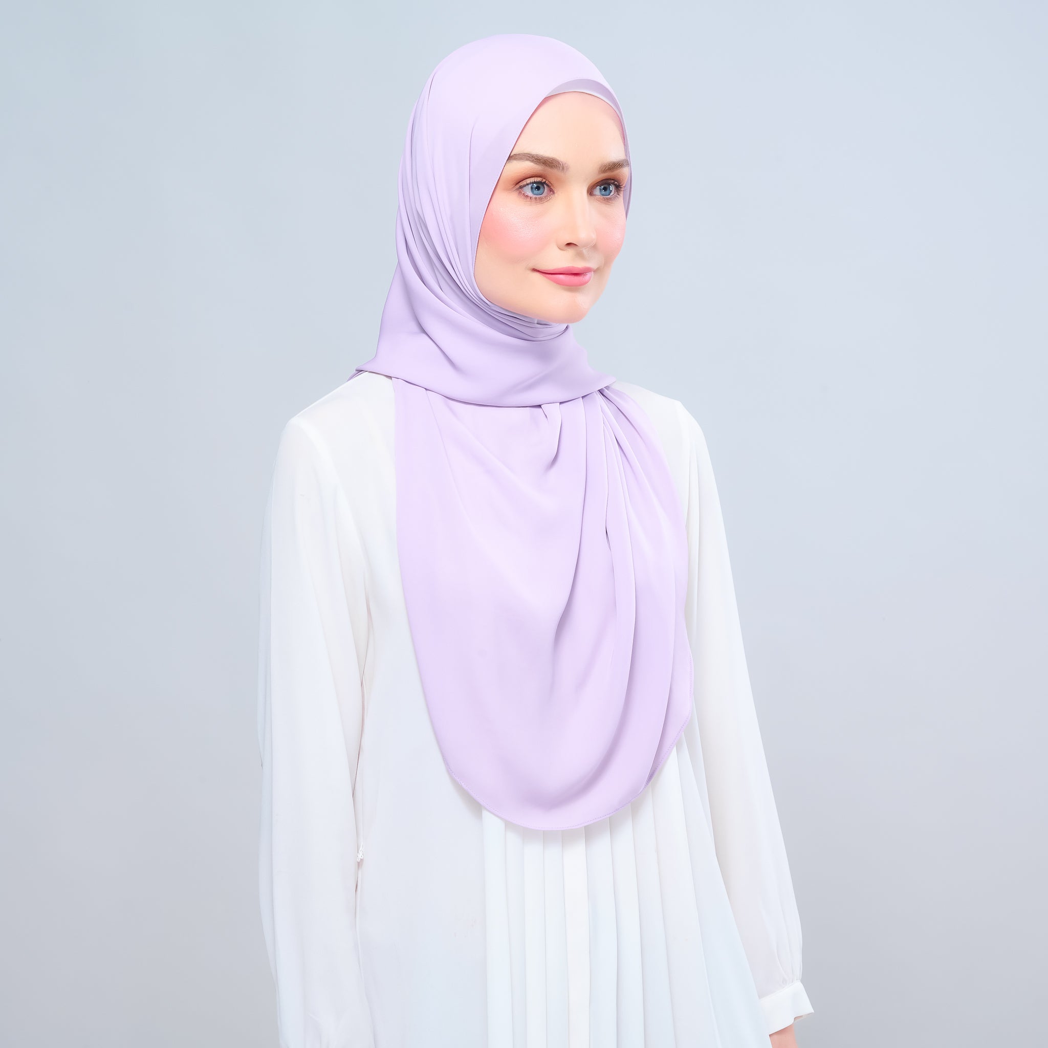 Instant Tag 'n Go Chiffon Silk Shawl - Lilac