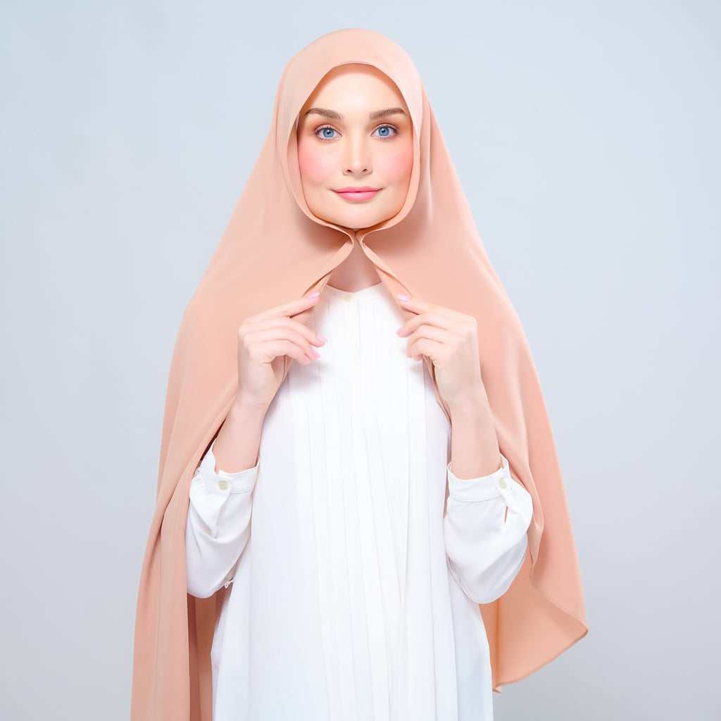 Instant Tag 'n Go Chiffon Silk Shawl - Nutmeg