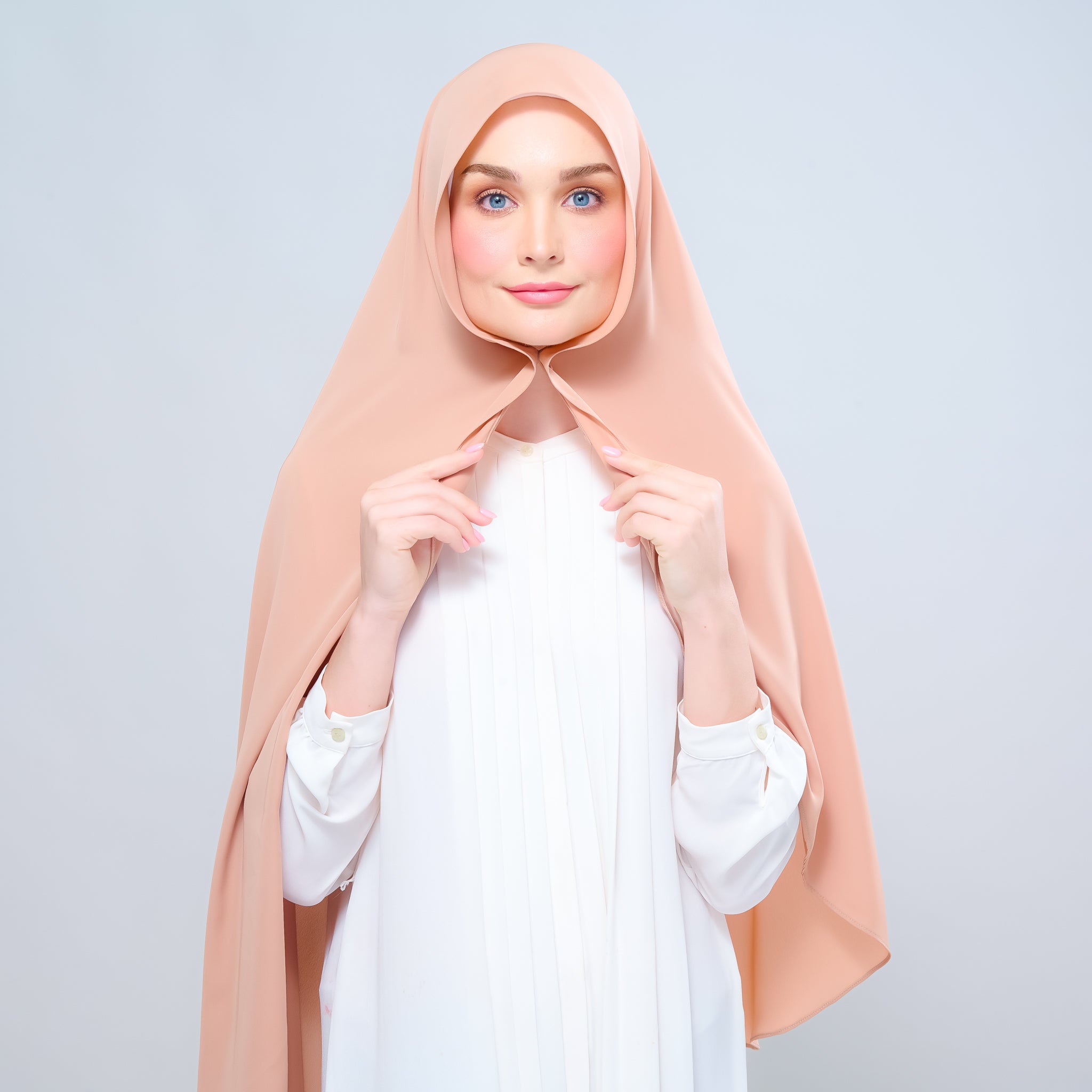 Instant Tag 'n Go Chiffon Silk Shawl - Nutmeg