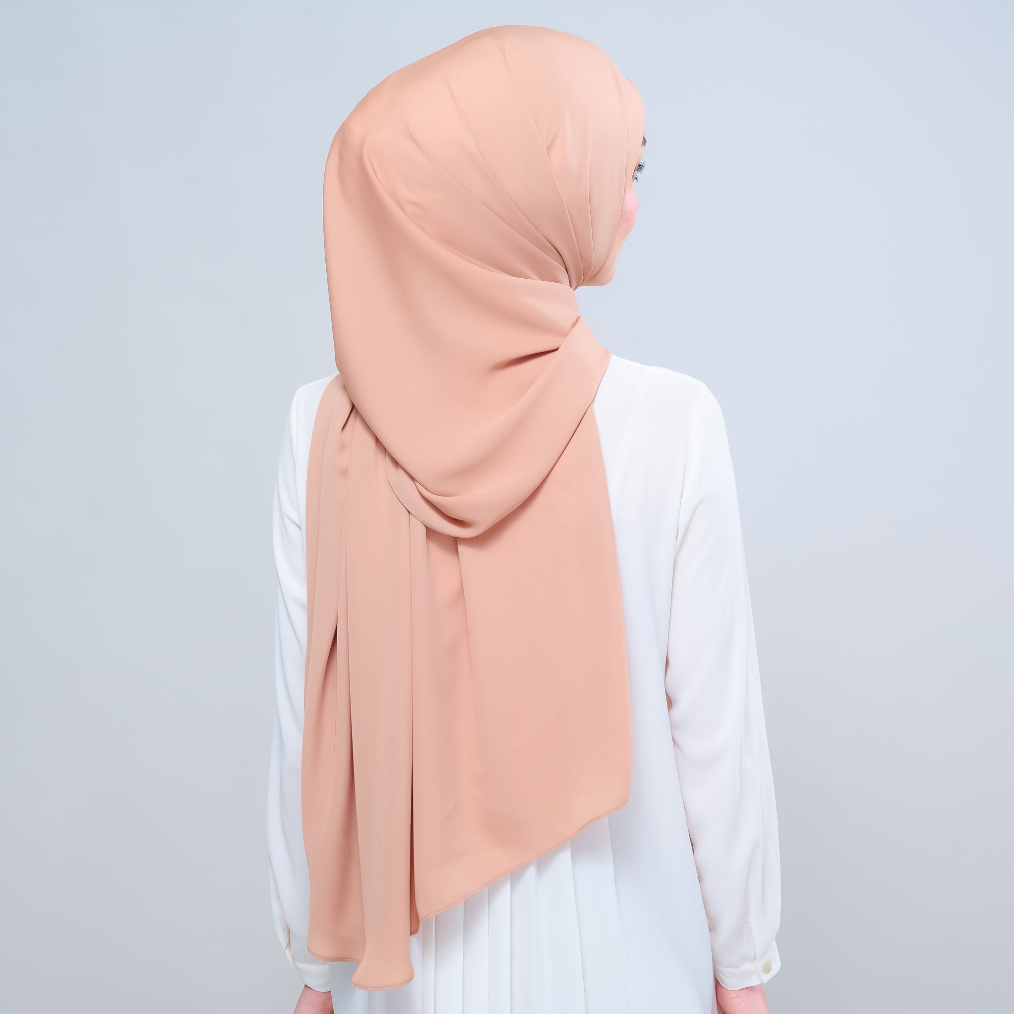 Instant Tag 'n Go Chiffon Silk Shawl - Nutmeg