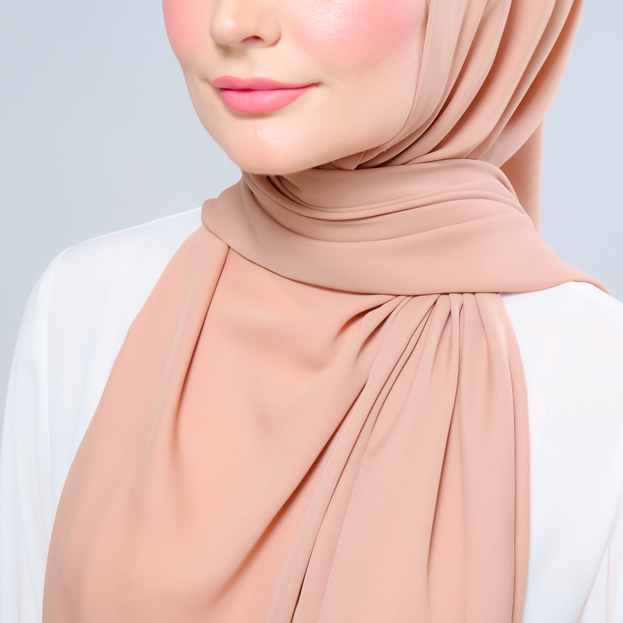 Instant Tag 'n Go Chiffon Silk Shawl - Nutmeg