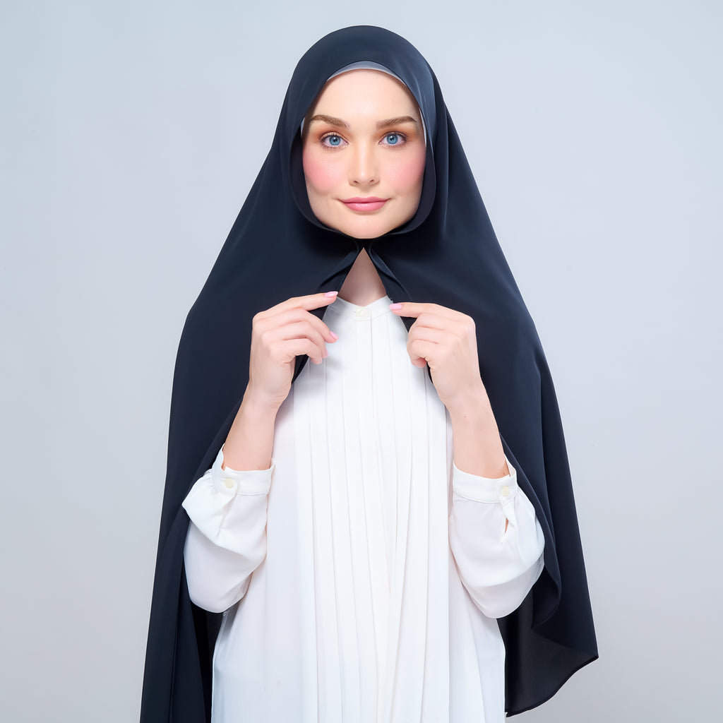 Instant Tag 'n Go Chiffon Silk Shawl - Pitch Black