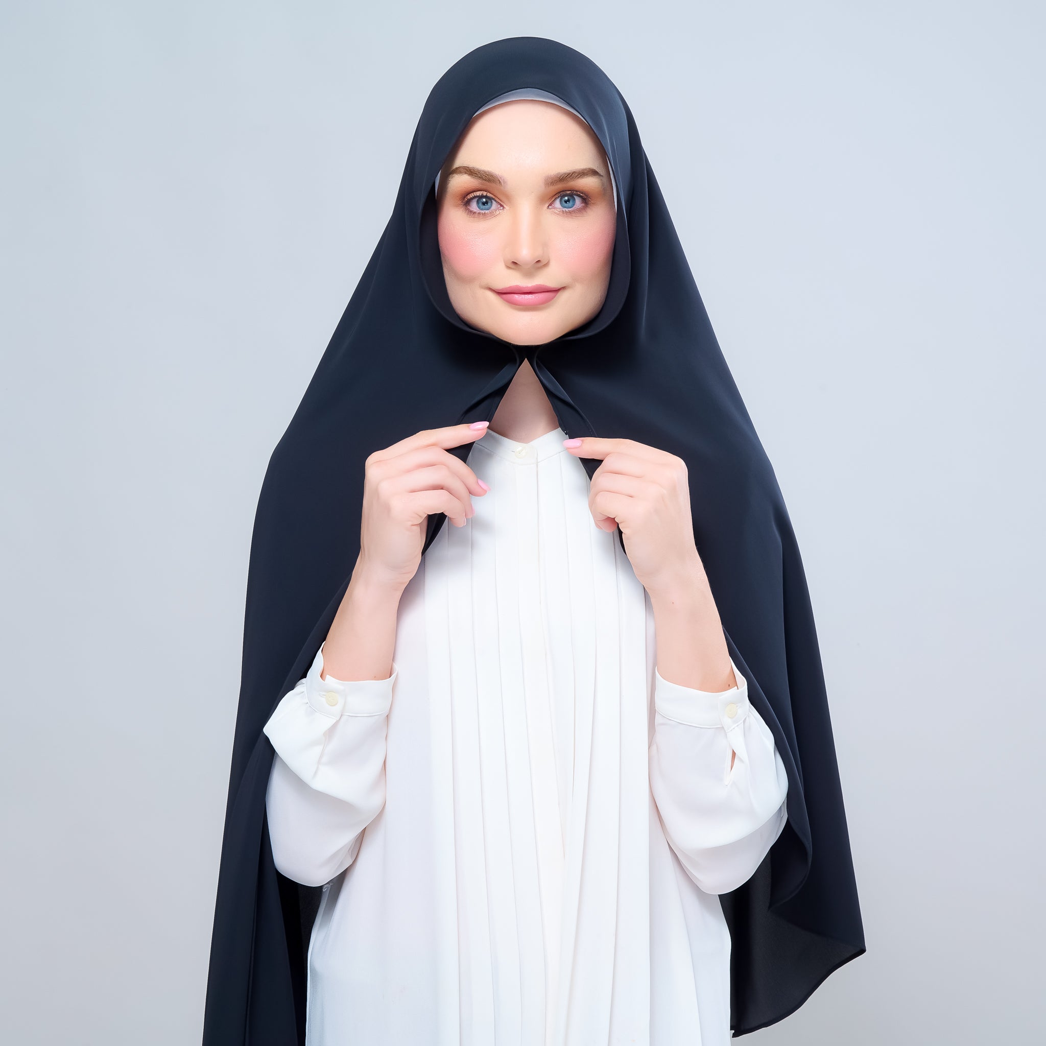 Instant Tag 'n Go Chiffon Silk Shawl - Pitch Black