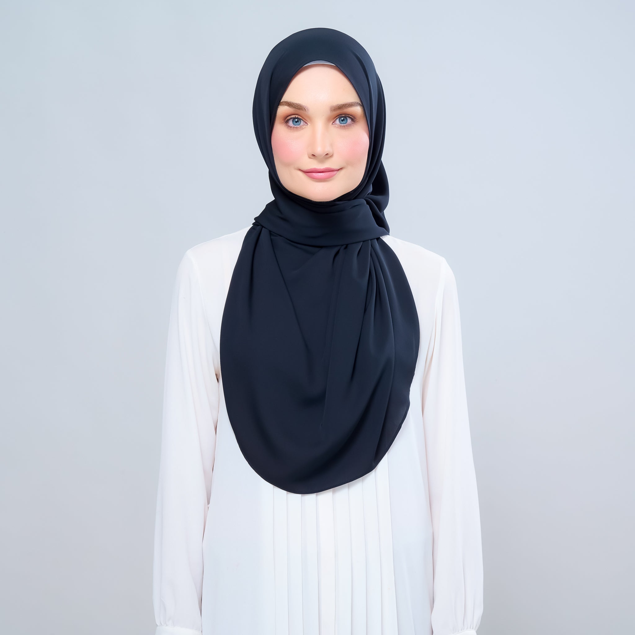 Instant Tag 'n Go Chiffon Silk Shawl - Pitch Black