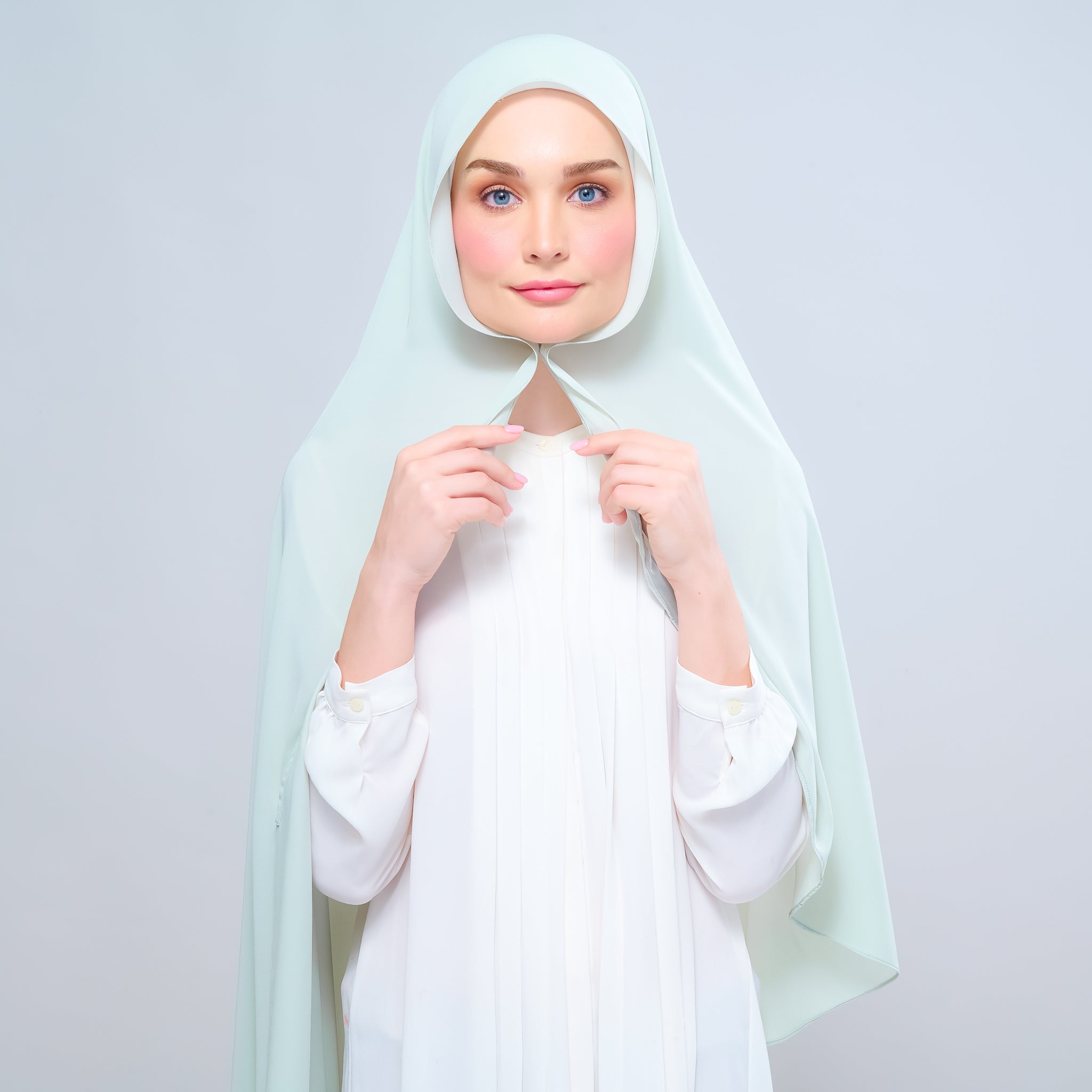 Instant Tag 'n Go Chiffon Silk Shawl - Pistachio Green