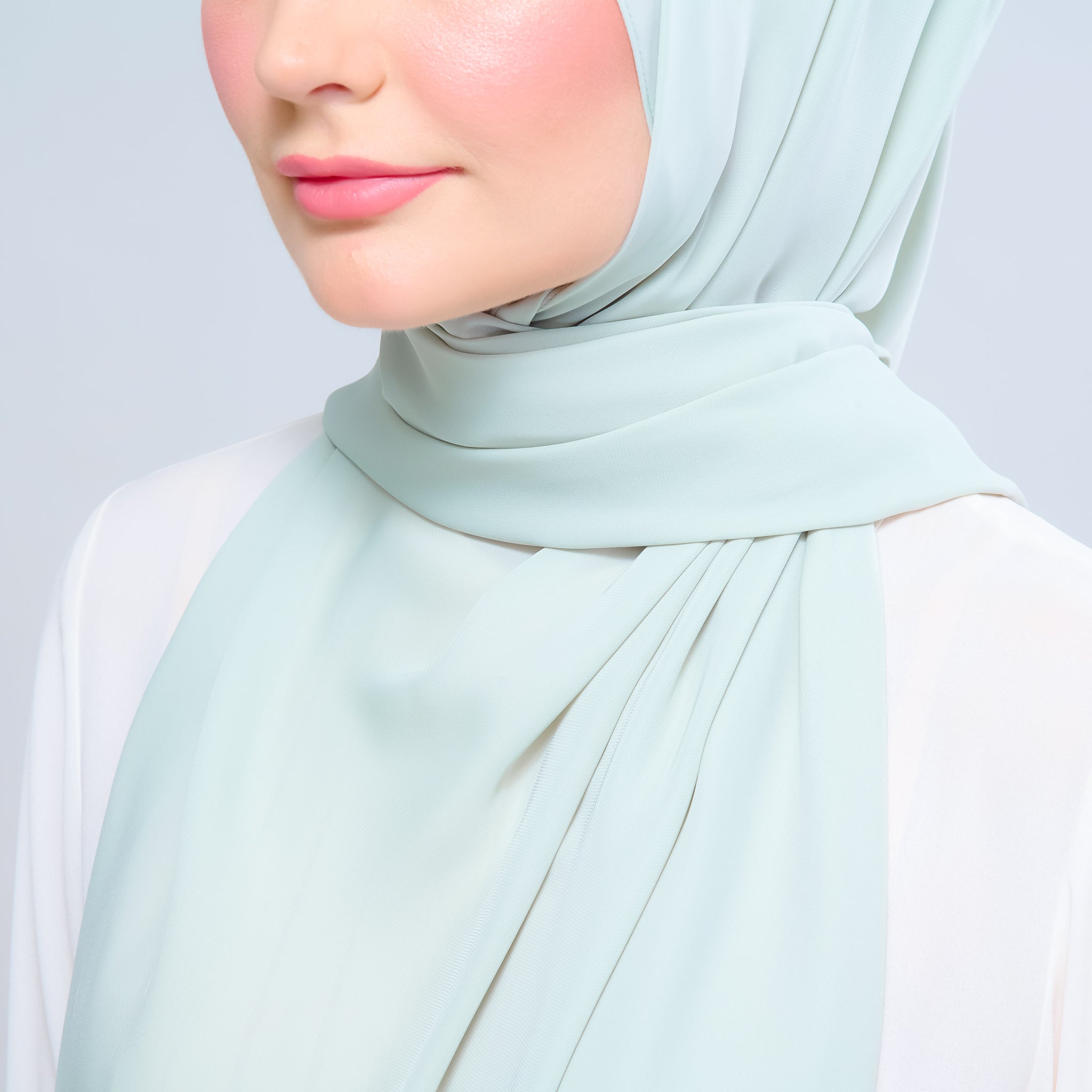 Instant Tag 'n Go Chiffon Silk Shawl - Pistachio Green