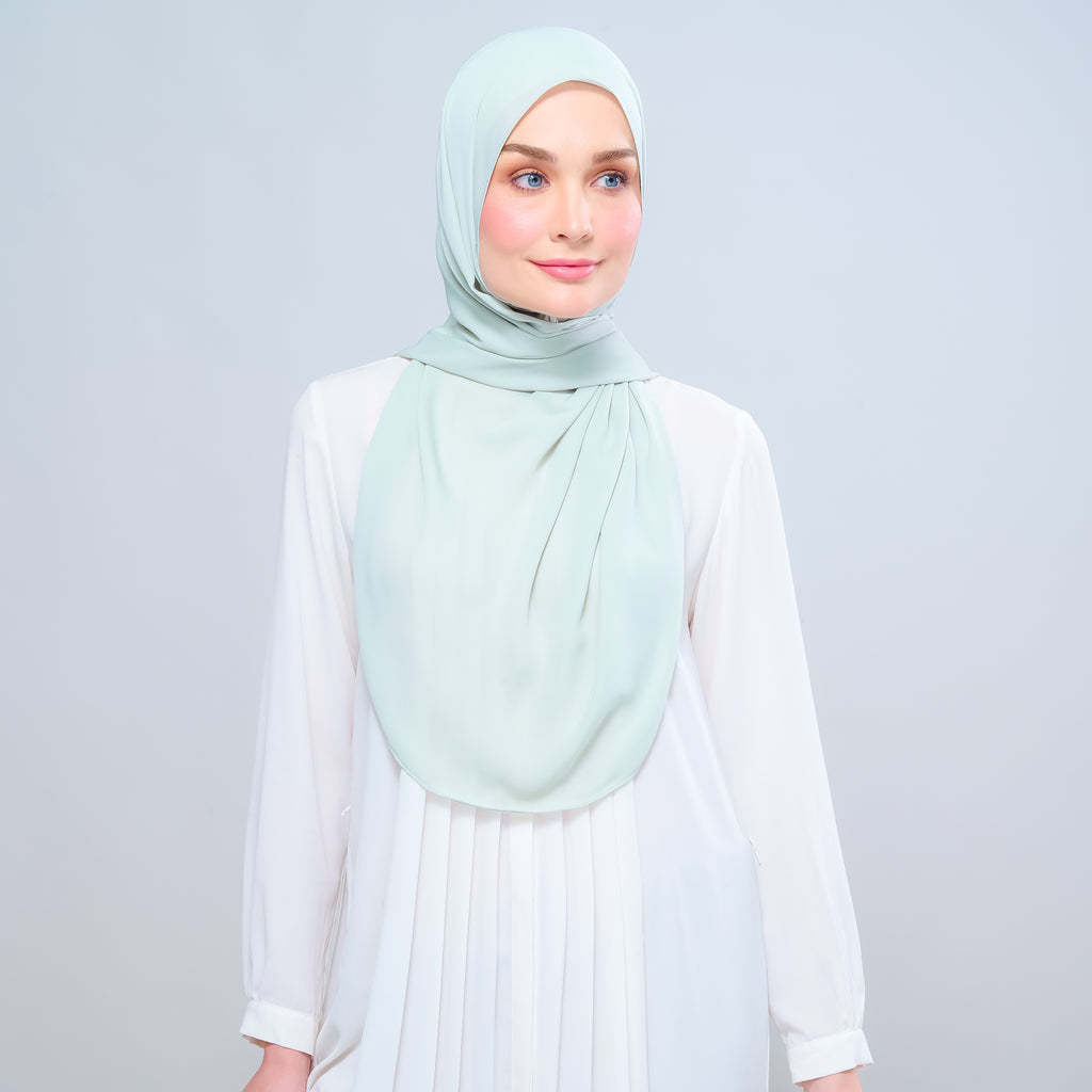 Instant Tag 'n Go Chiffon Silk Shawl - Pistachio Green