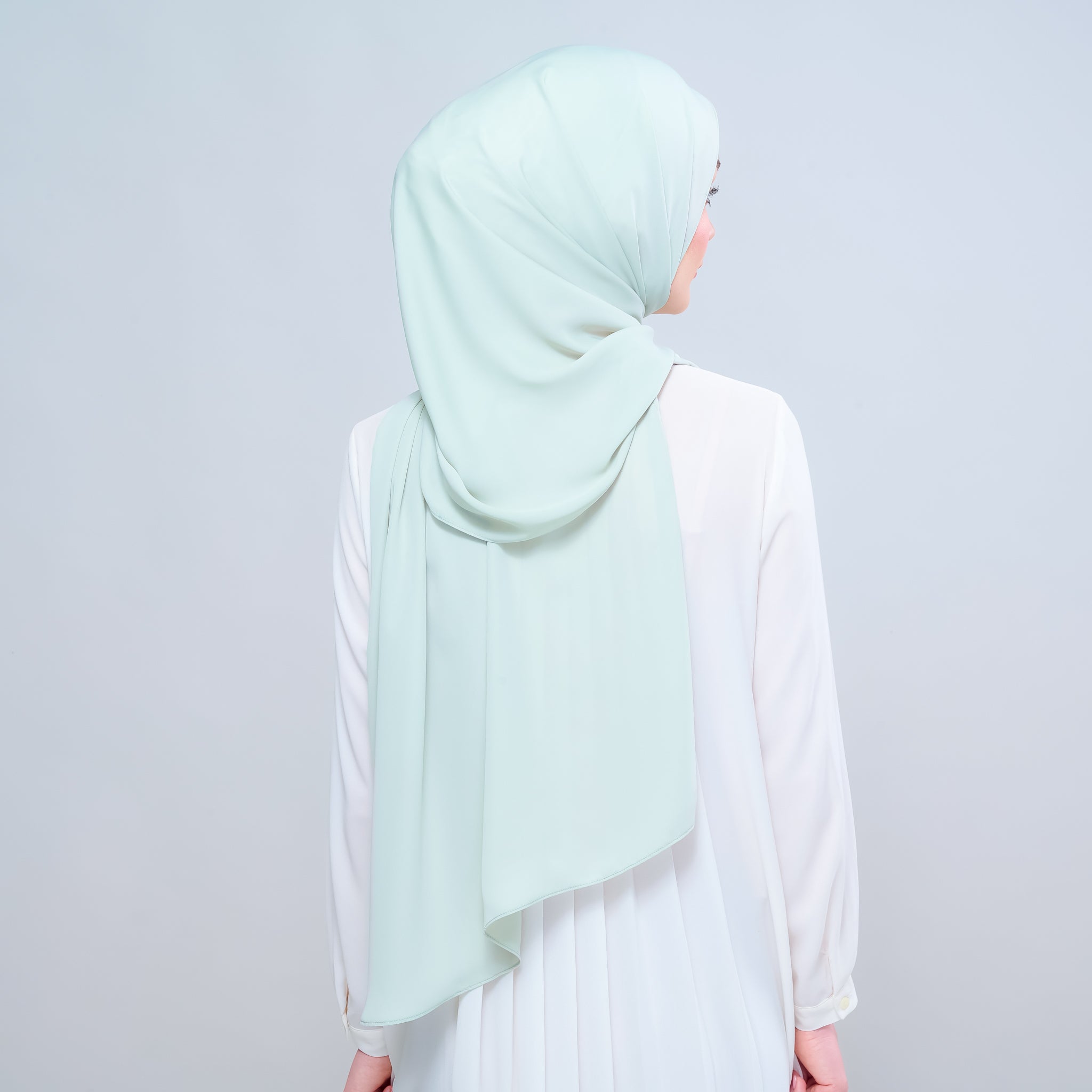 Instant Tag 'n Go Chiffon Silk Shawl - Pistachio Green