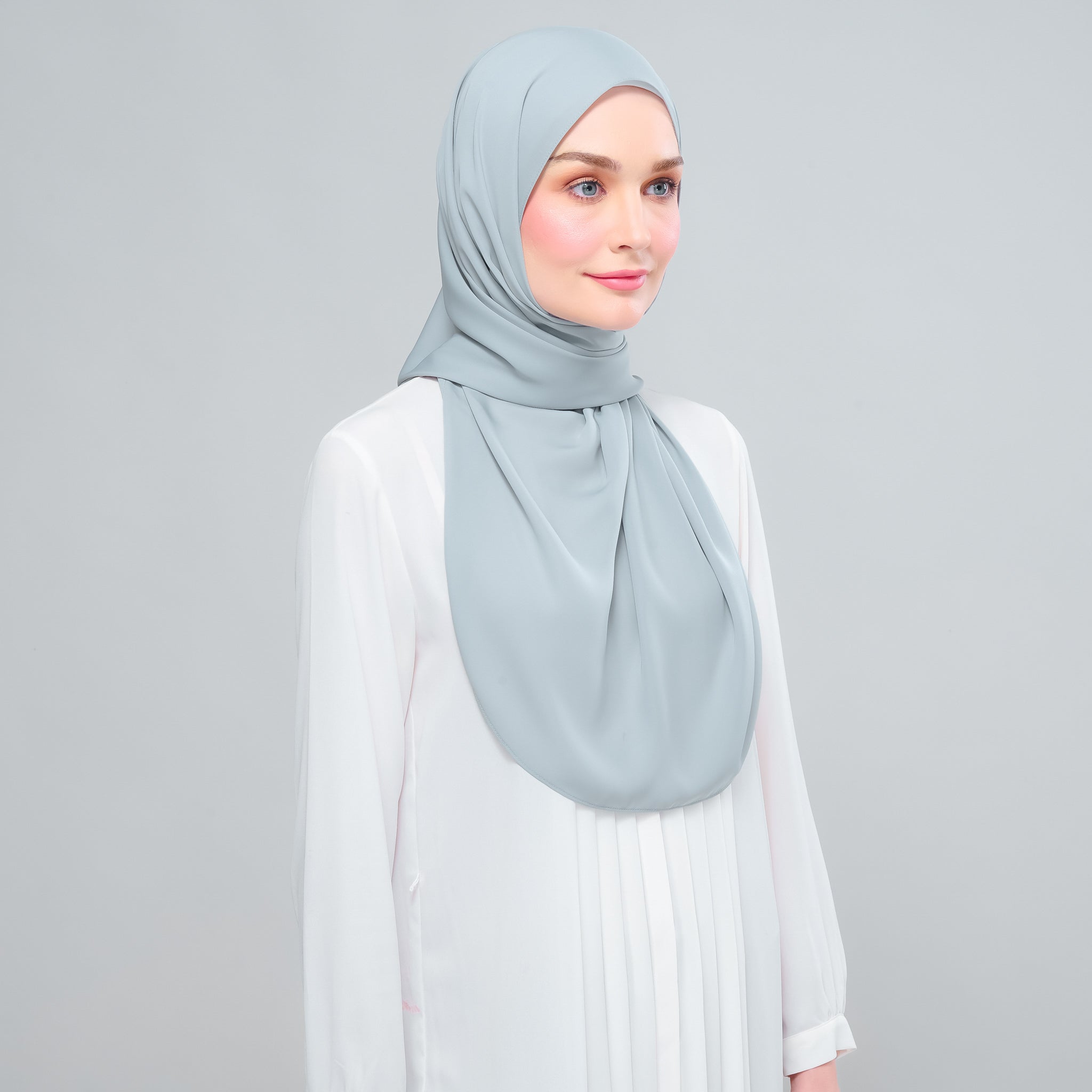Instant Tag 'n Go Chiffon Silk Shawl - Earl Grey