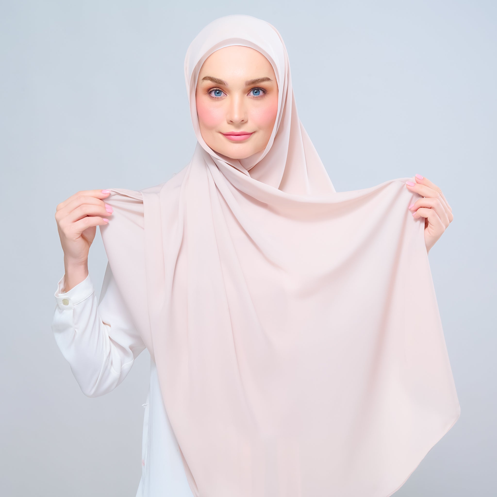 Instant Tag 'n Go Chiffon Silk Shawl - Sand
