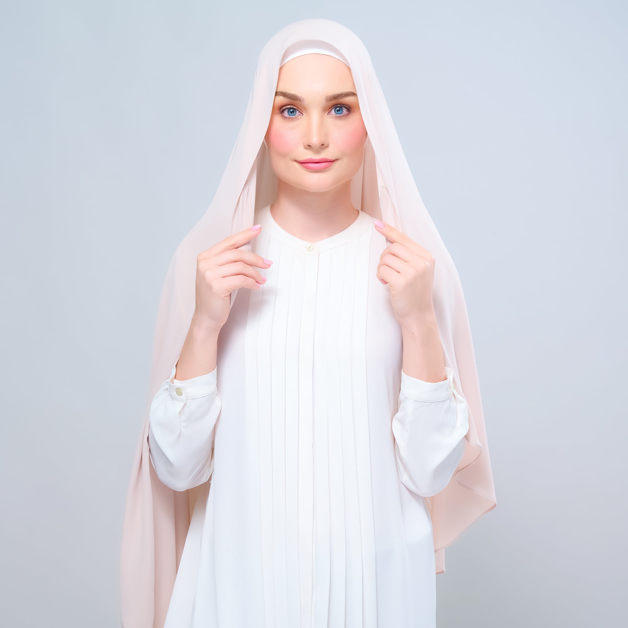 Instant Tag 'n Go Chiffon Silk Shawl - Sand