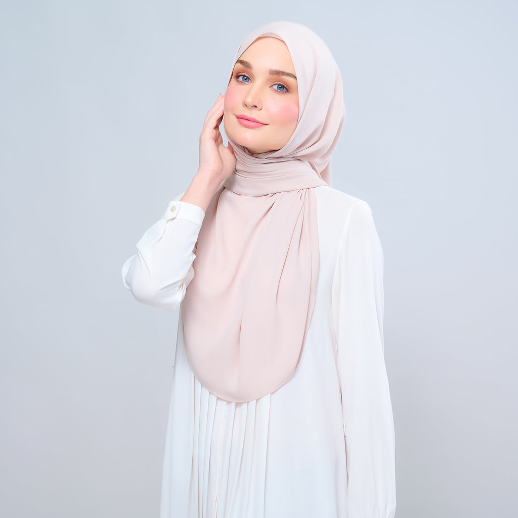 Instant Tag 'n Go Chiffon Silk Shawl - Sand