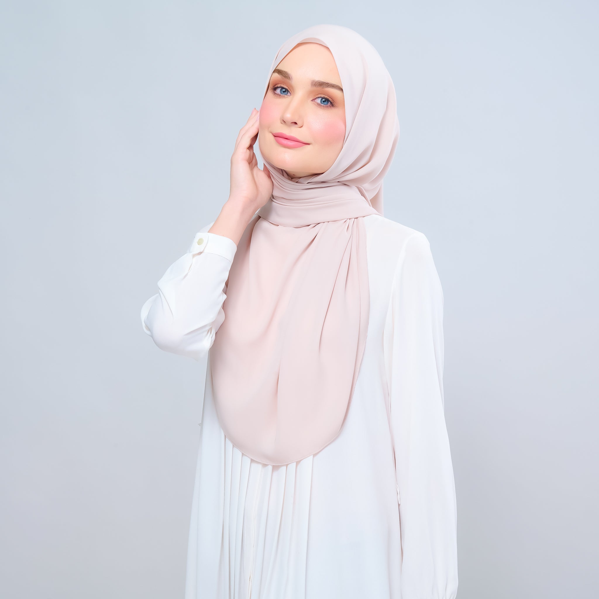 Instant Tag 'n Go Chiffon Silk Shawl - Sand