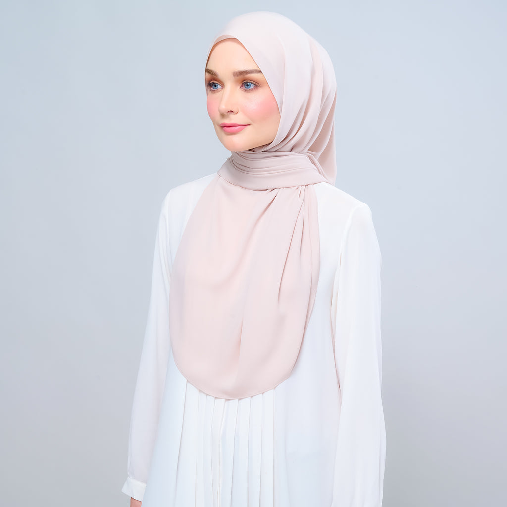Instant Tag 'n Go Chiffon Silk Shawl - Sand
