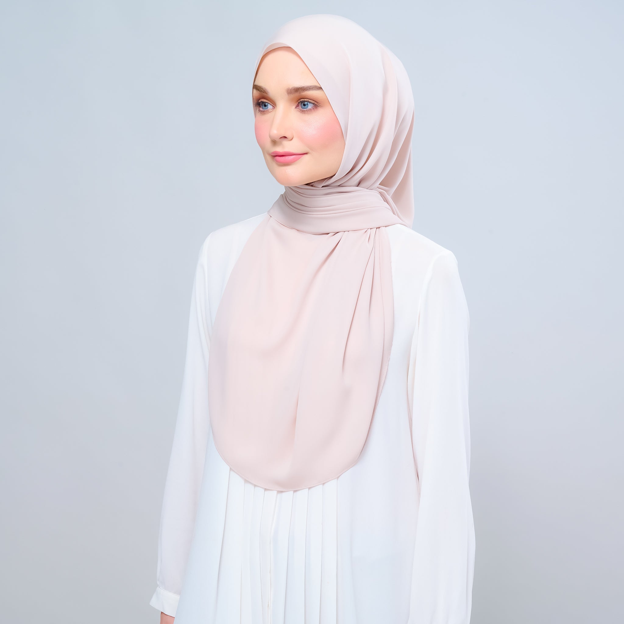 Instant Tag 'n Go Chiffon Silk Shawl - Sand