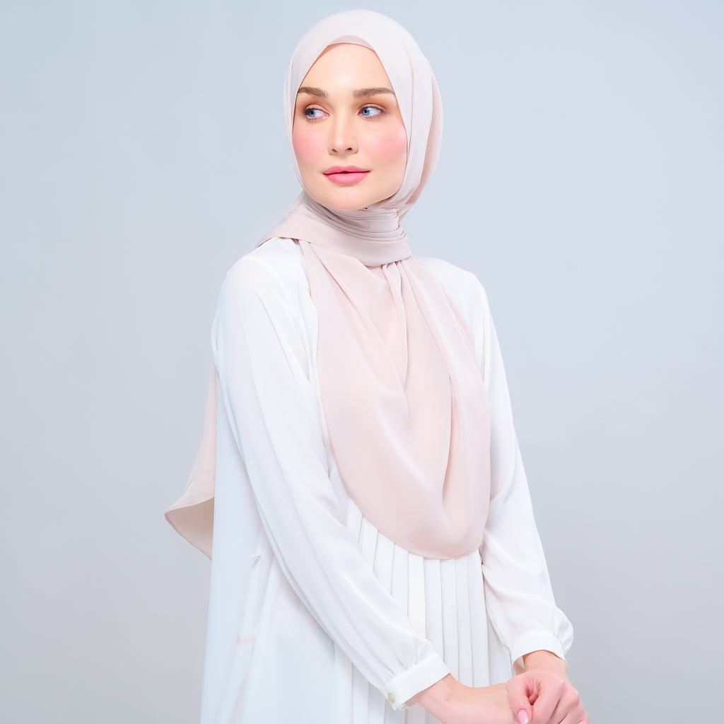 Instant Tag 'n Go Chiffon Silk Shawl - Sand