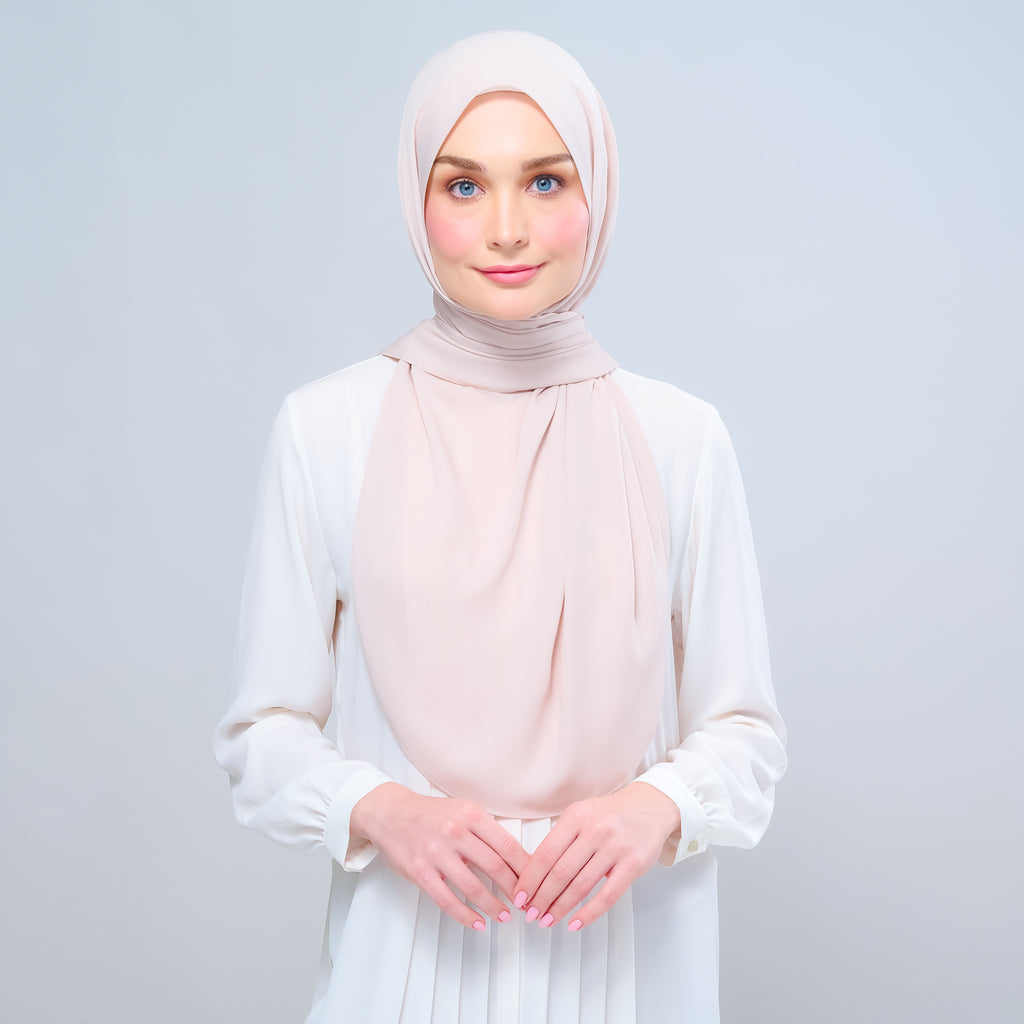 Instant Tag 'n Go Chiffon Silk Shawl - Sand
