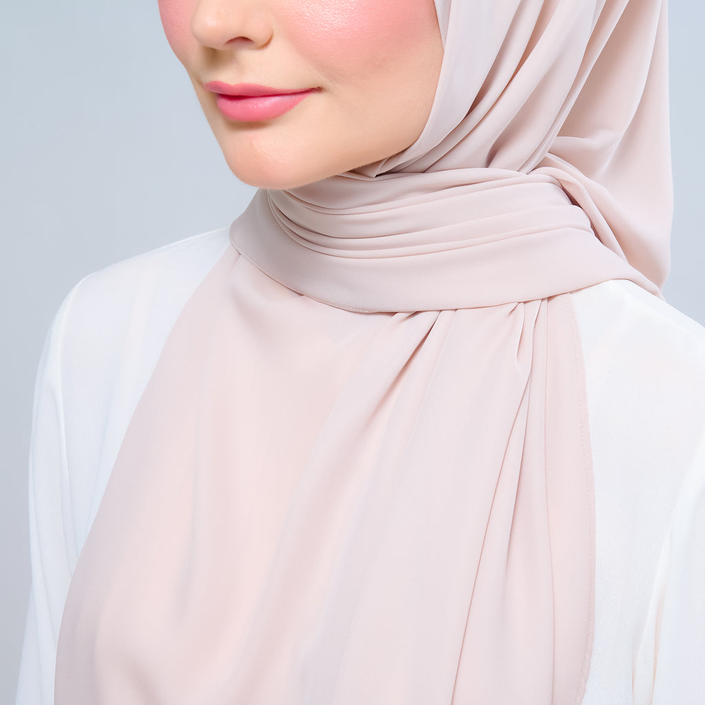 Instant Tag 'n Go Chiffon Silk Shawl - Sand