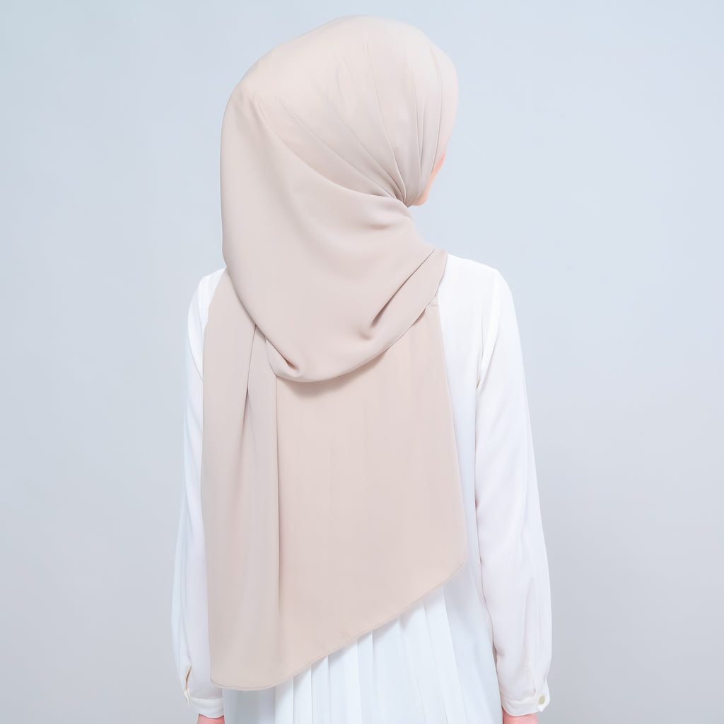 Instant Tag 'n Go Chiffon Silk Shawl - Taupe
