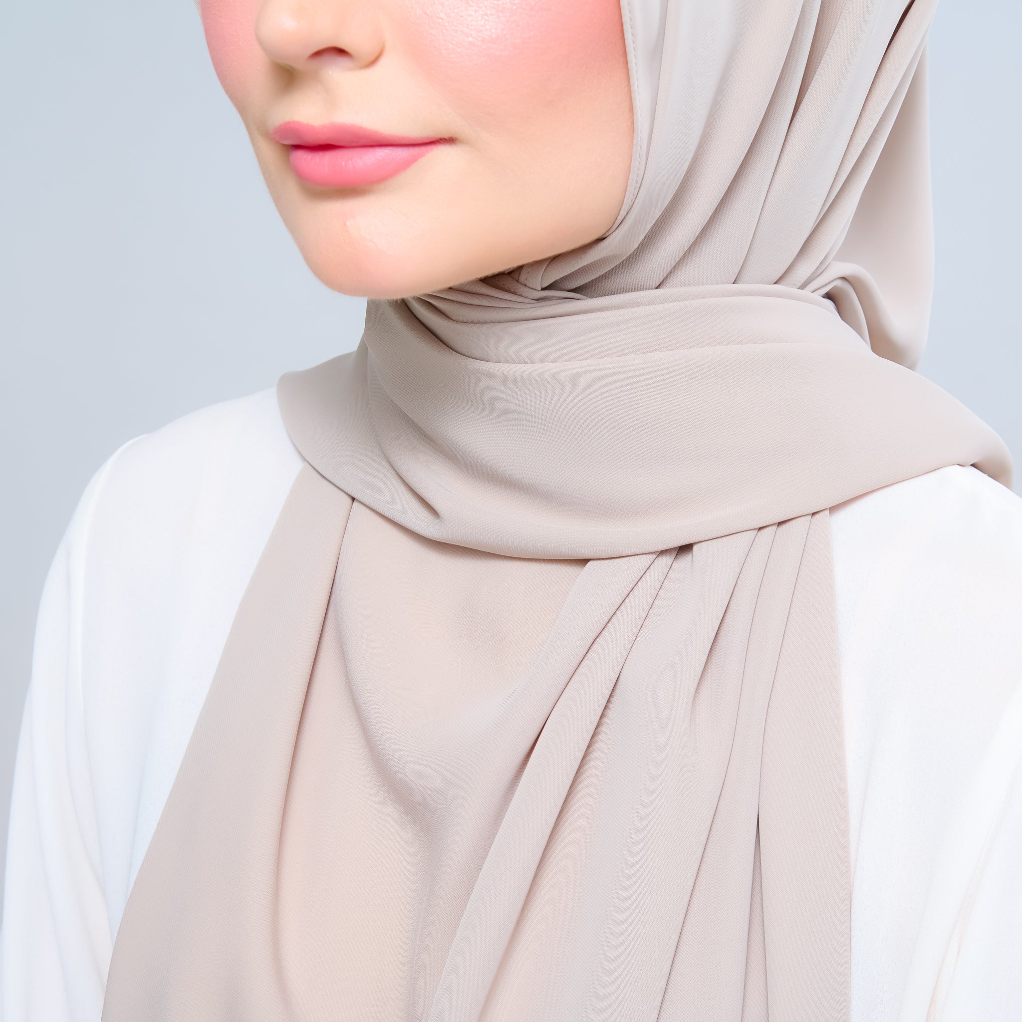Instant Tag 'n Go Chiffon Silk Shawl - Taupe