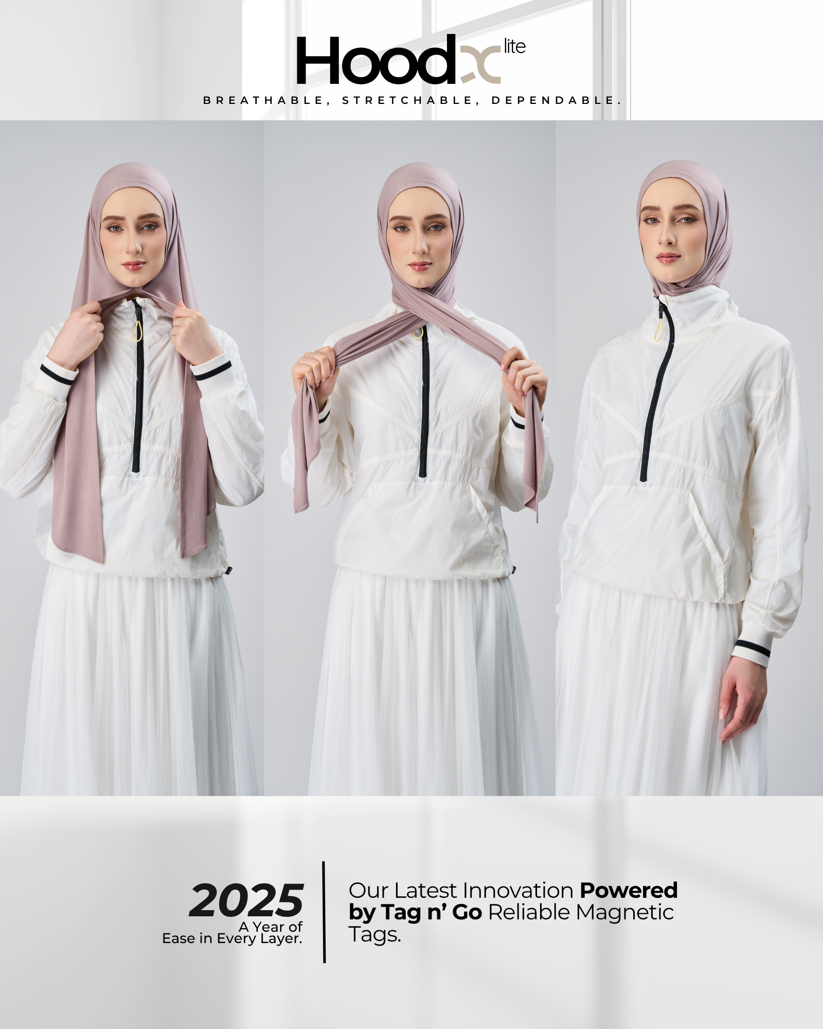 HoodX Lite in Deep Ash