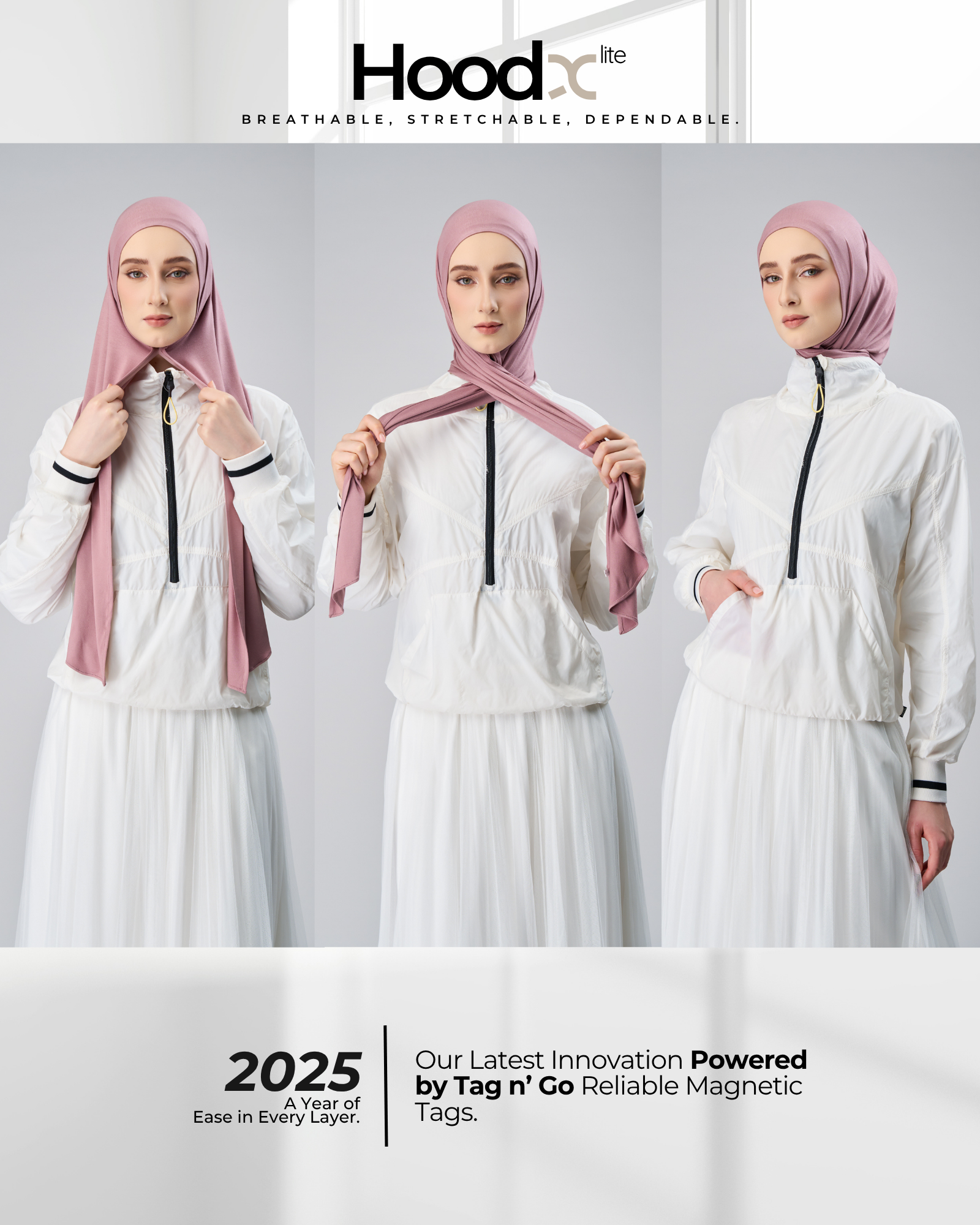 HoodX Lite in Deep Rose