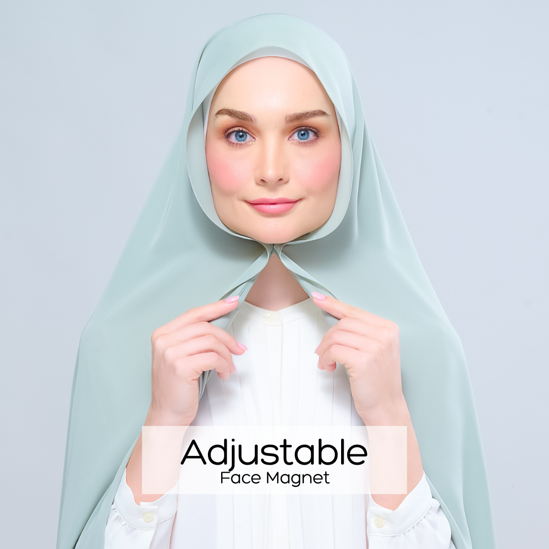 Instant Tag 'n Go Chiffon Silk Shawl - Dusty Green