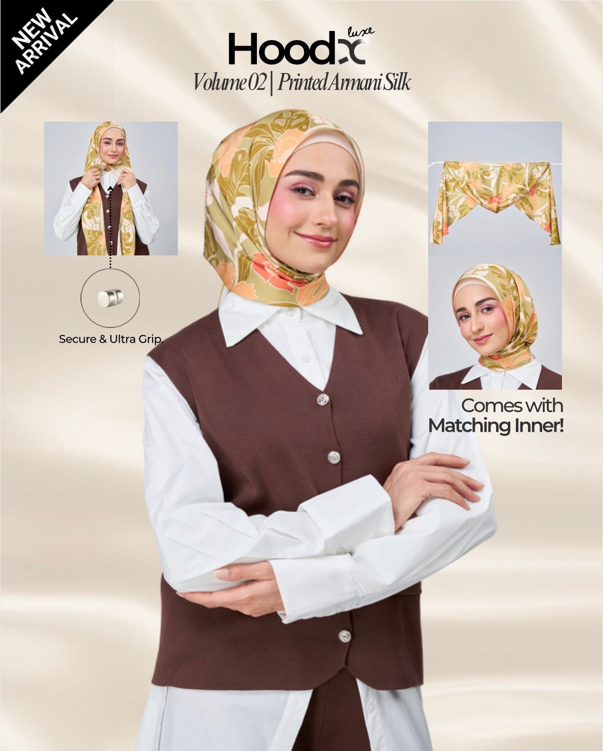 [★New] HoodX Printed Set in Terra Citrine