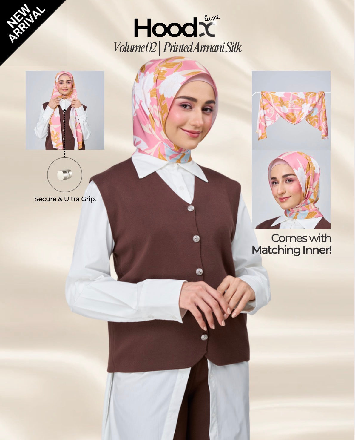 [★New] HoodX Printed Set in Rosaline