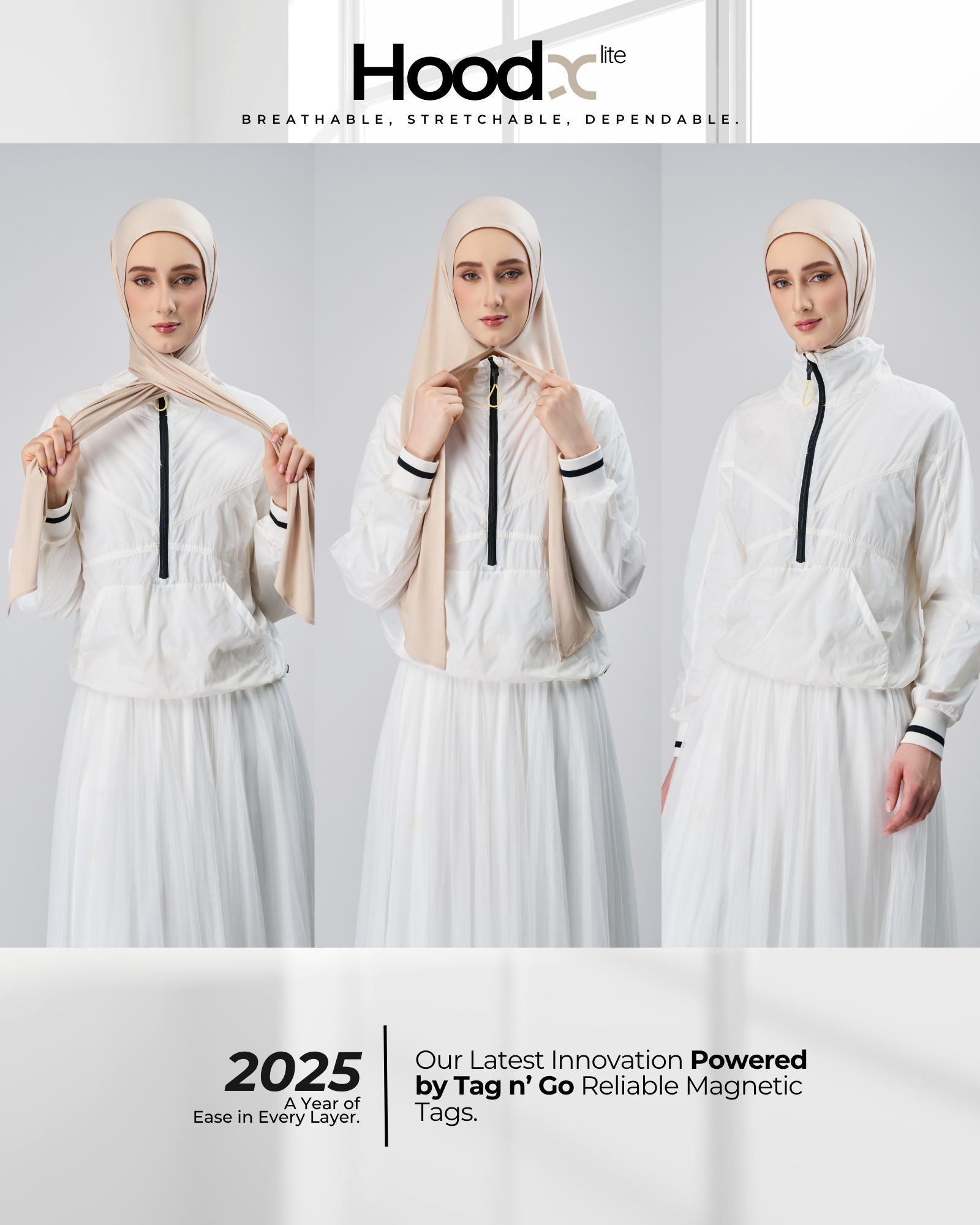 HoodX Lite in Light Sand