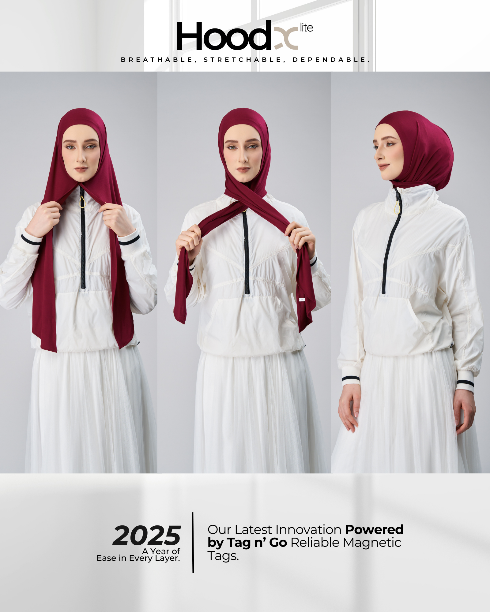 HoodX Lite in Maroon