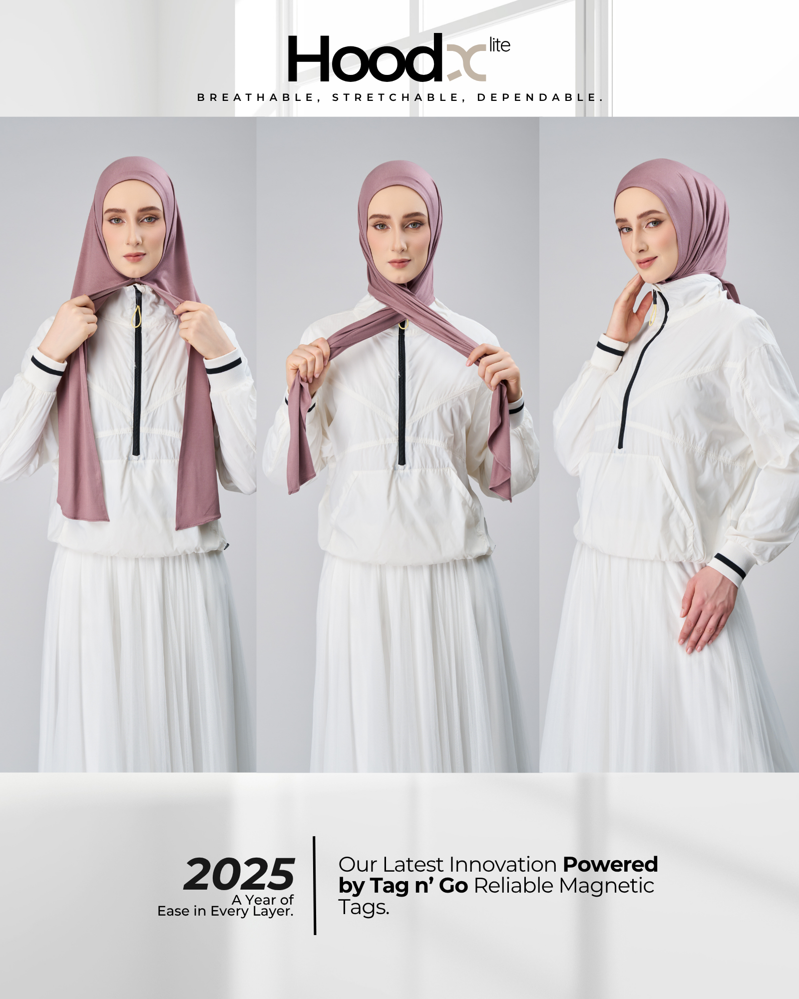 HoodX Lite in Medium Ash