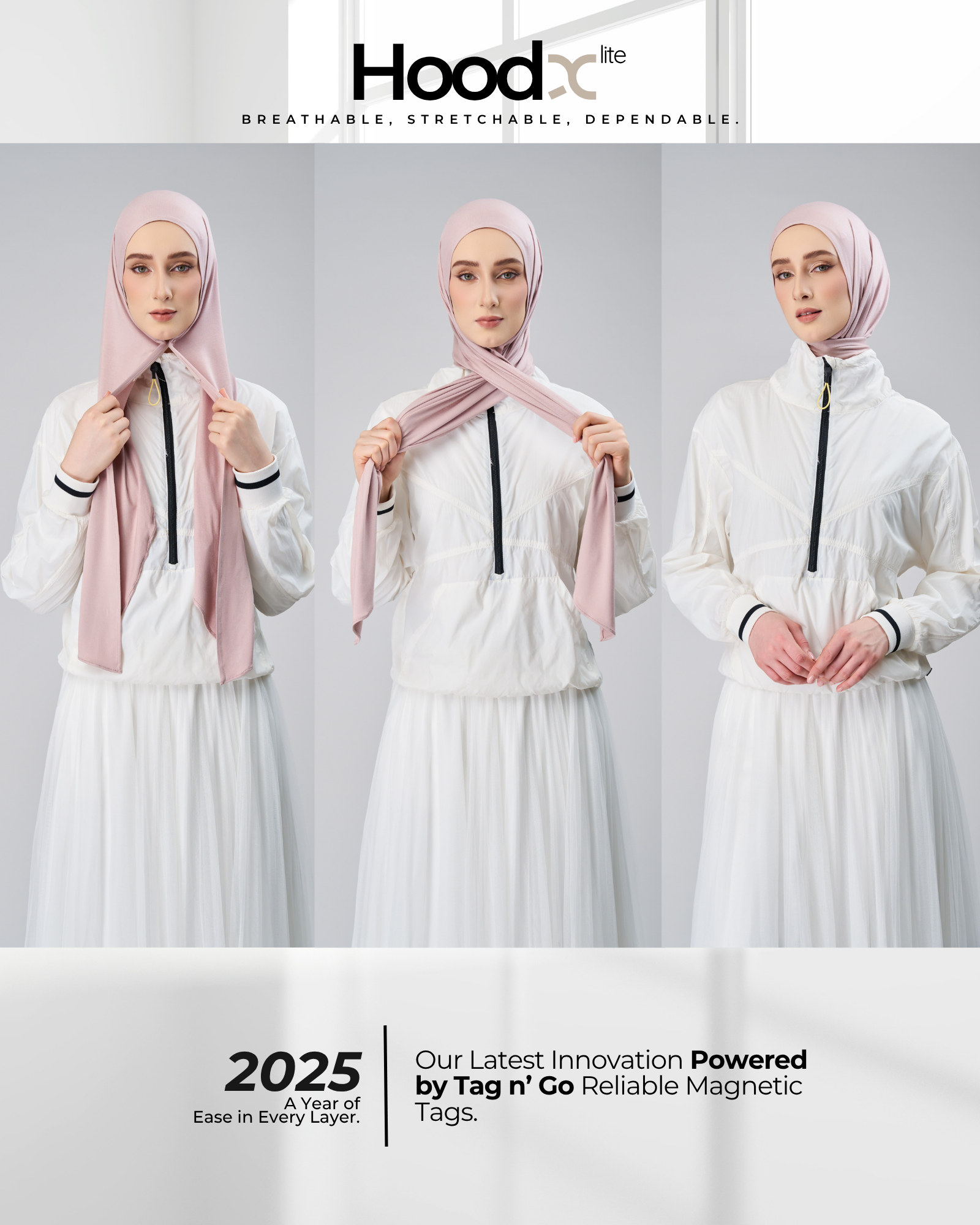 HoodX Lite in Nude Pink