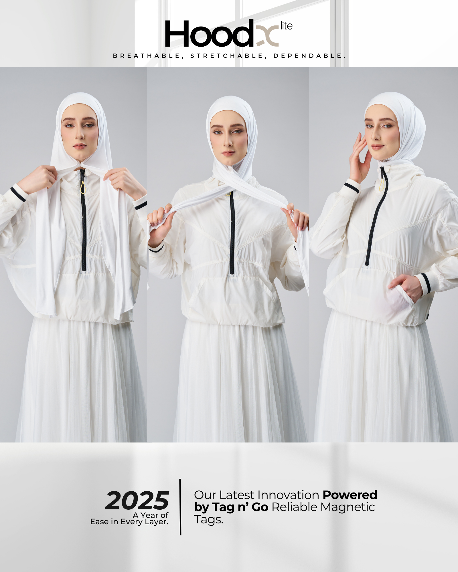 HoodX Lite in Pure White